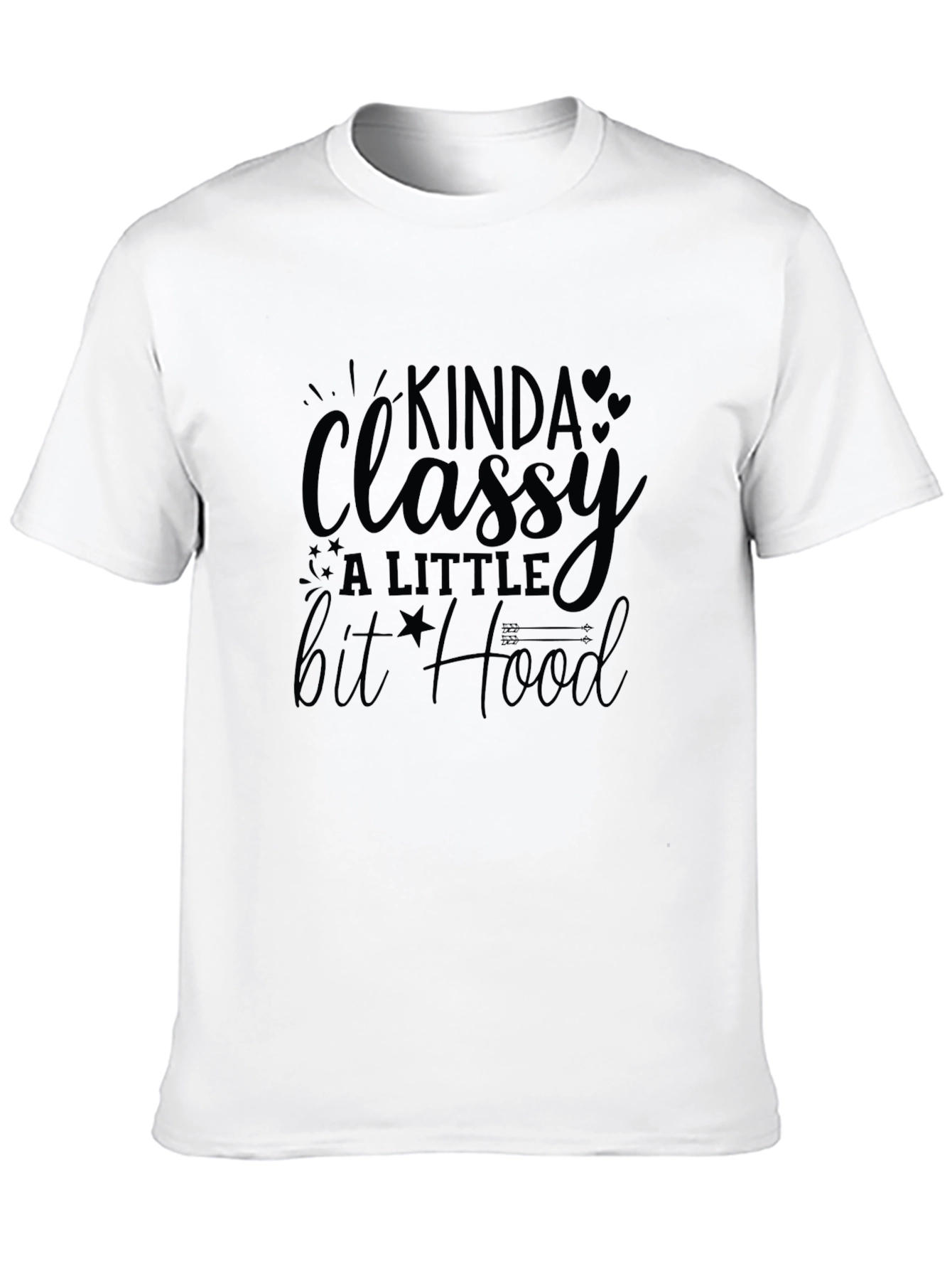 Black Kinda Classy, A Little Bit Hood T-Shirt view 10