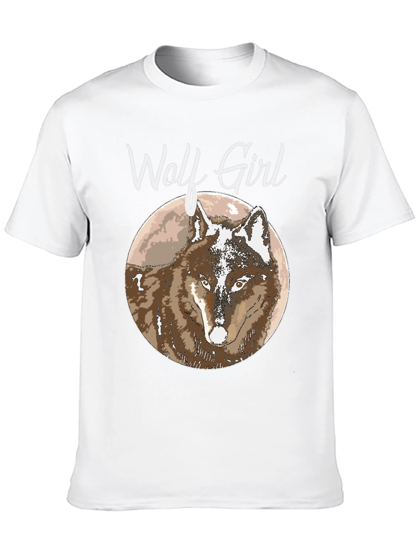 Black Wolf Girl T-Shirt view 10