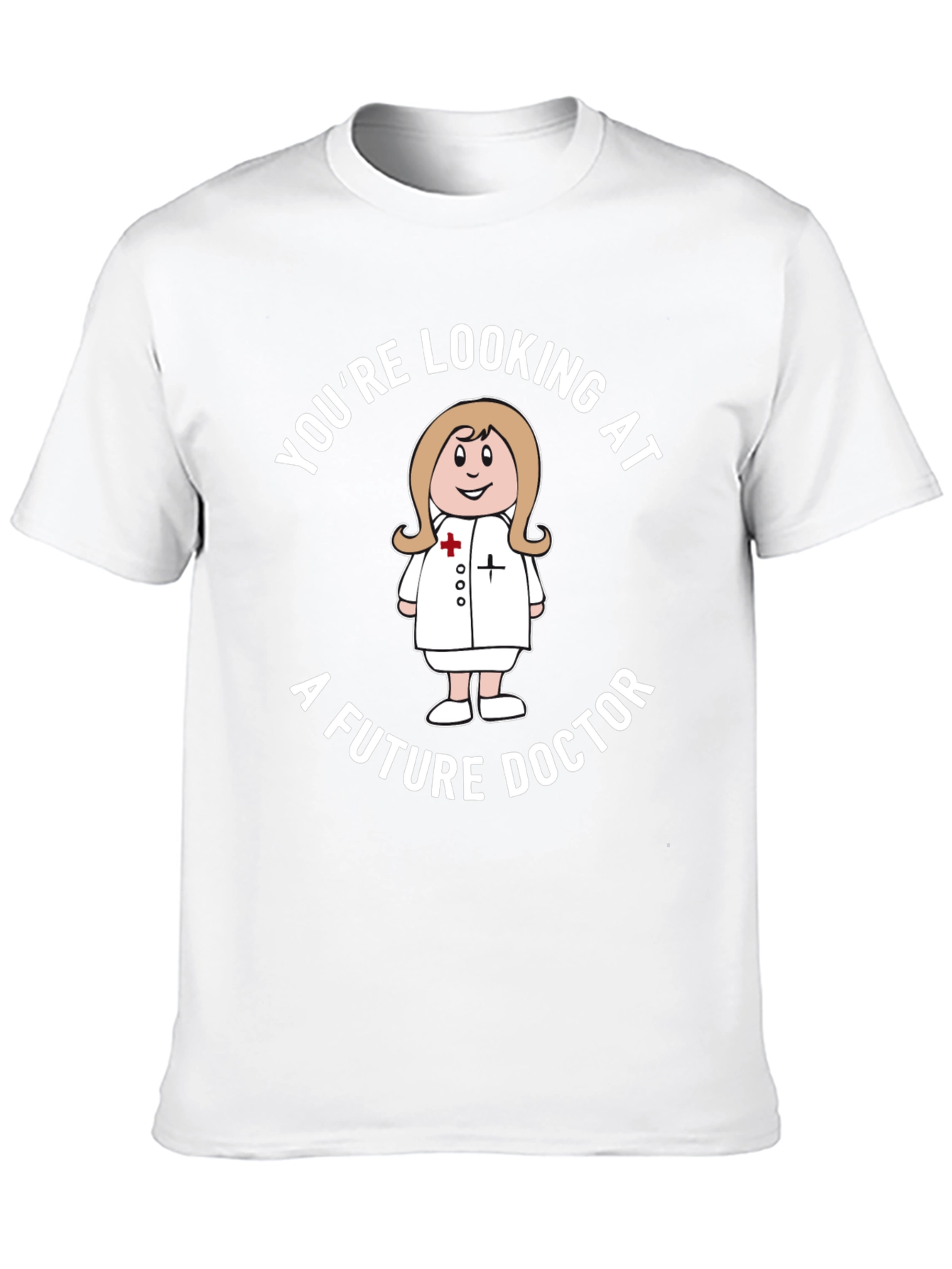 Black Future Doctor T-Shirt - Cute Medical Student Tee view 10