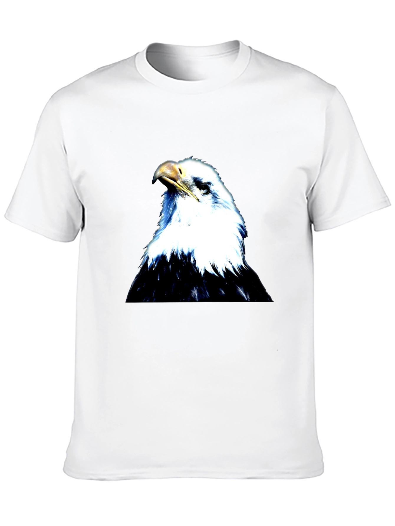 Black Eagle Graphic Black T-Shirt for Men view 10