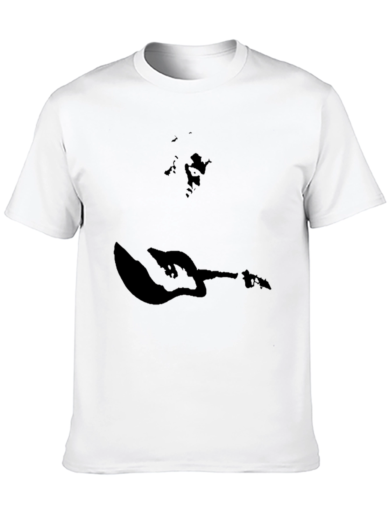 Black Stylish Black Graphic Print T-Shirt view 10