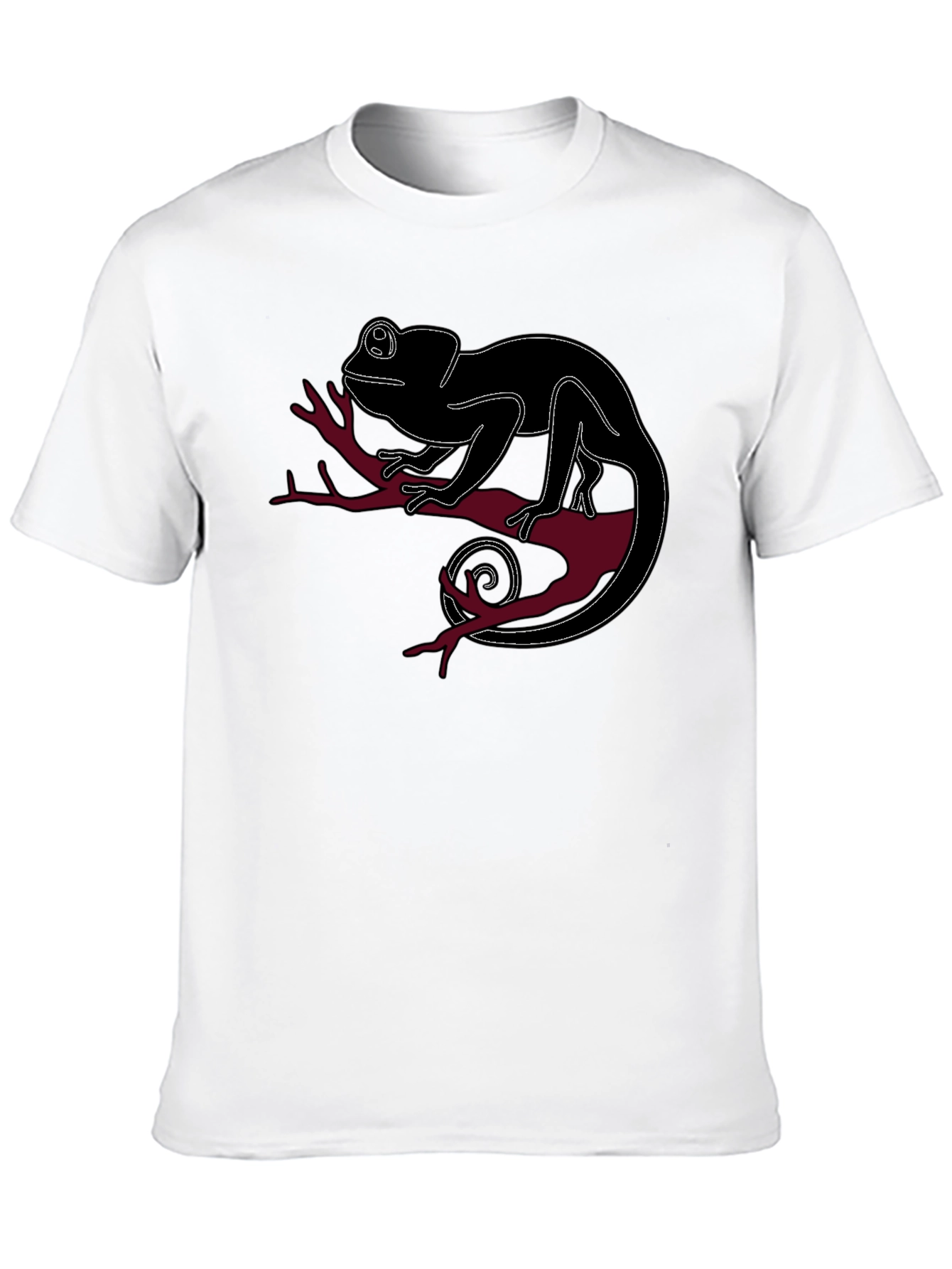 Black Chameleon Graphic Tee - Unique Animal Design view 10