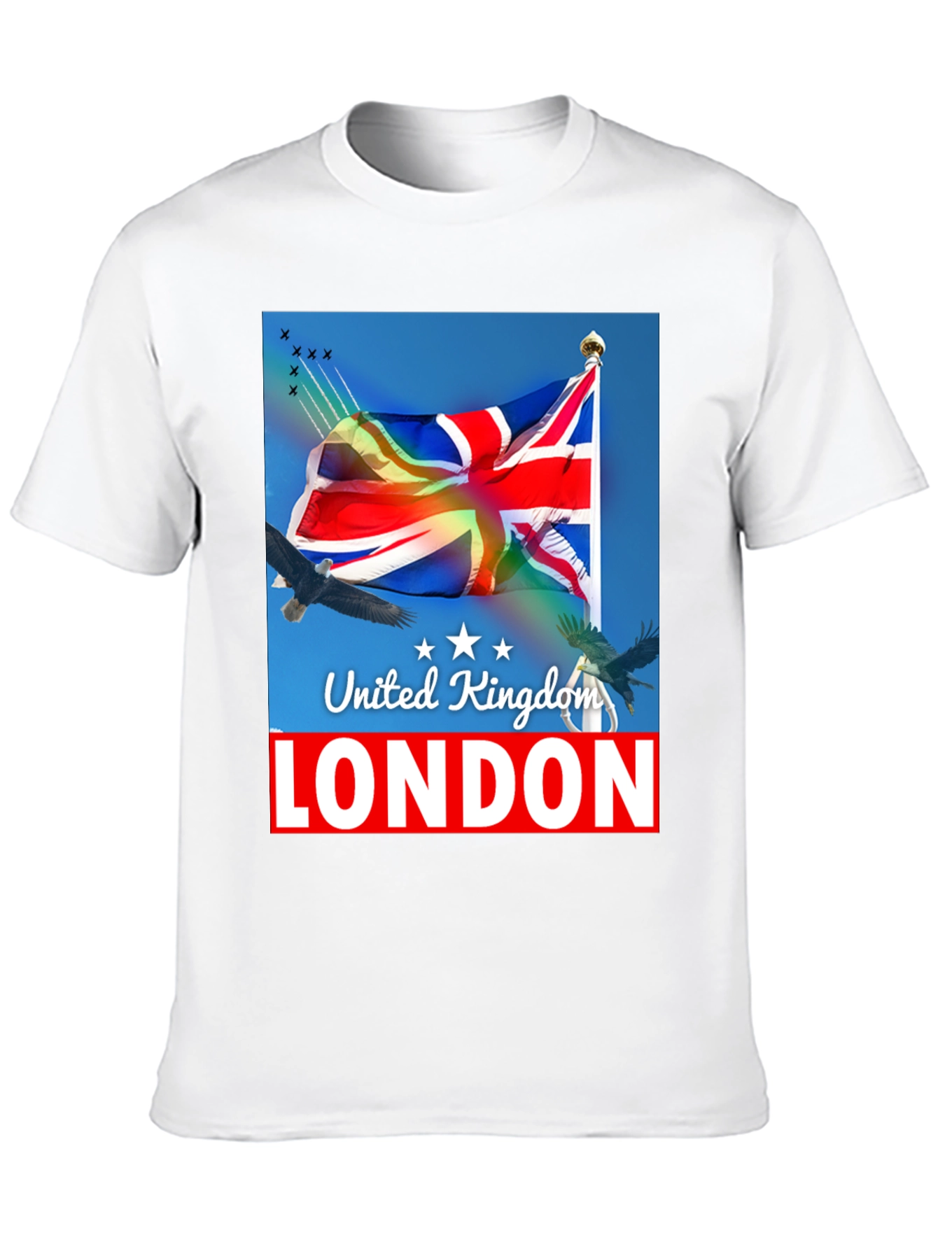 United Kingdom London Flag Graphic T-Shirt - 10