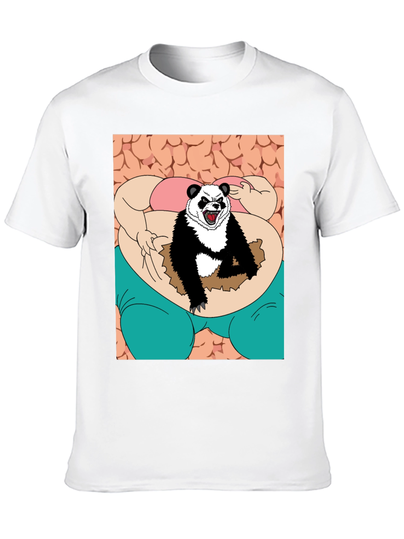 Black Funny Panda T-Shirt view 10