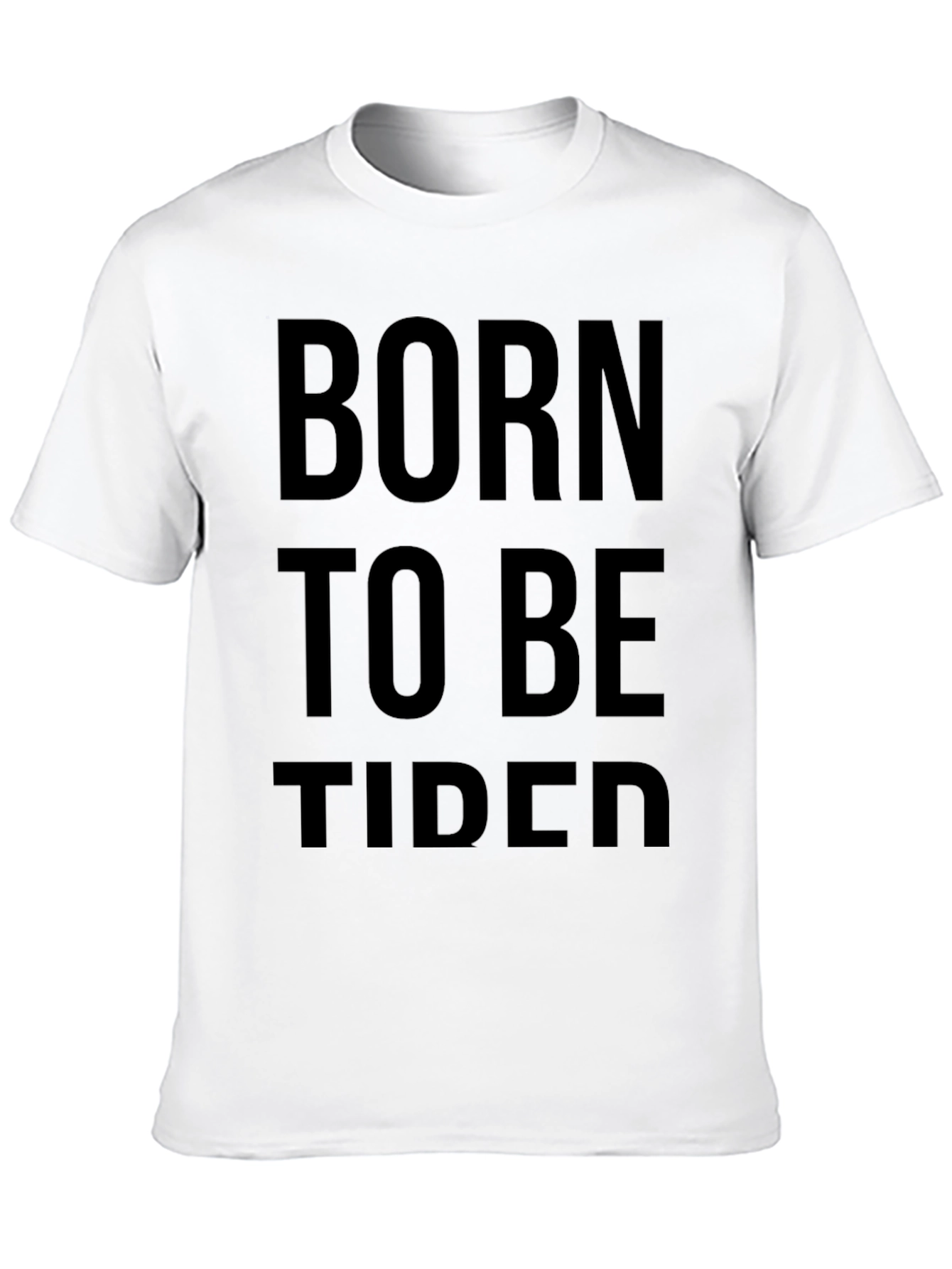 Black Born to Be Tided Black Graphic Tee view 10