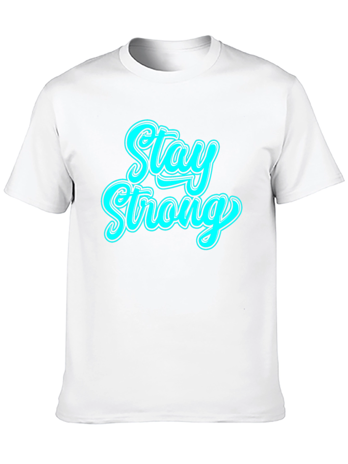 Black Stay Strong Black Graphic T-Shirt view 10
