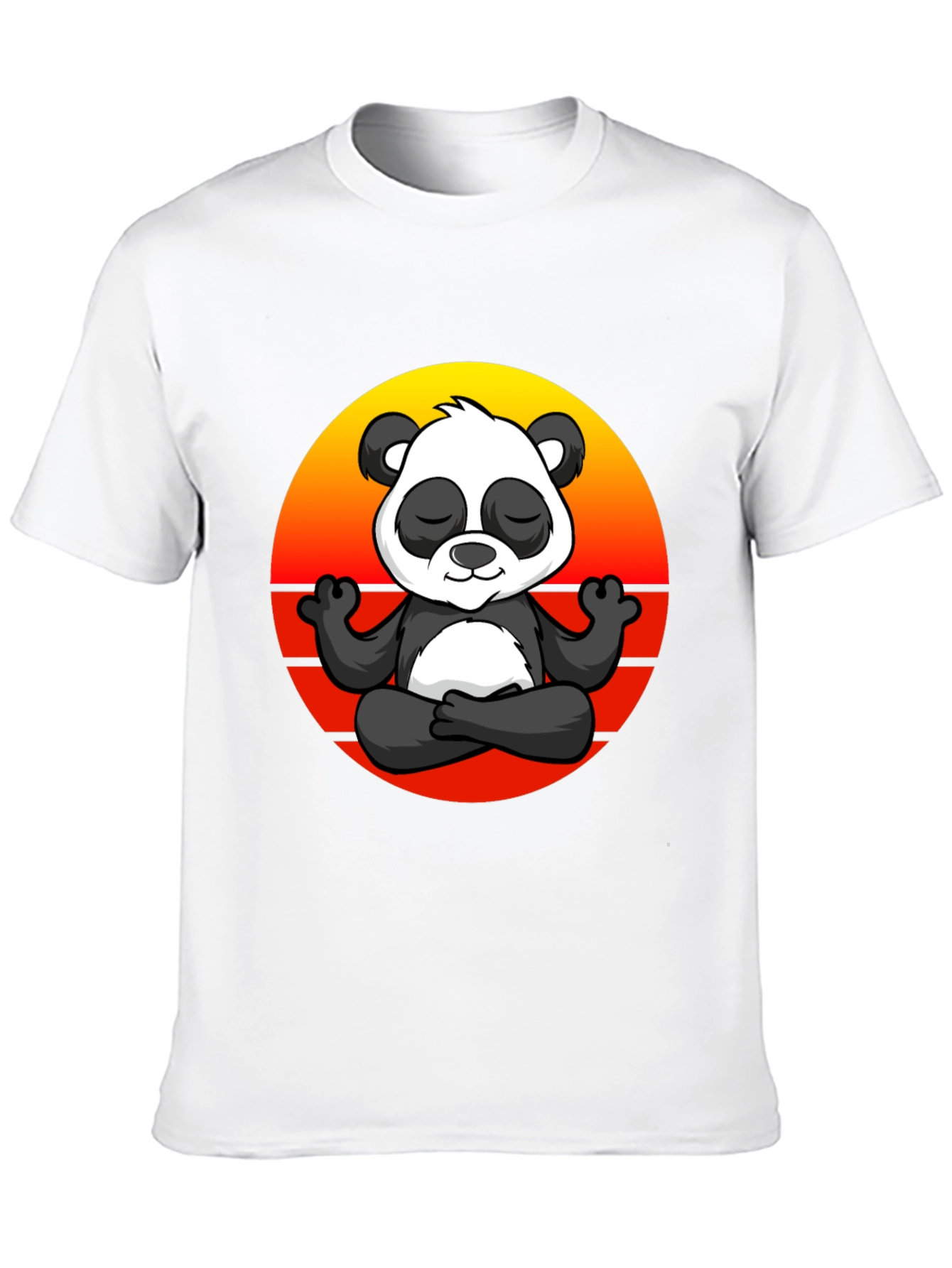 Black Zen Panda Graphic Tee - Black T-Shirt view 10