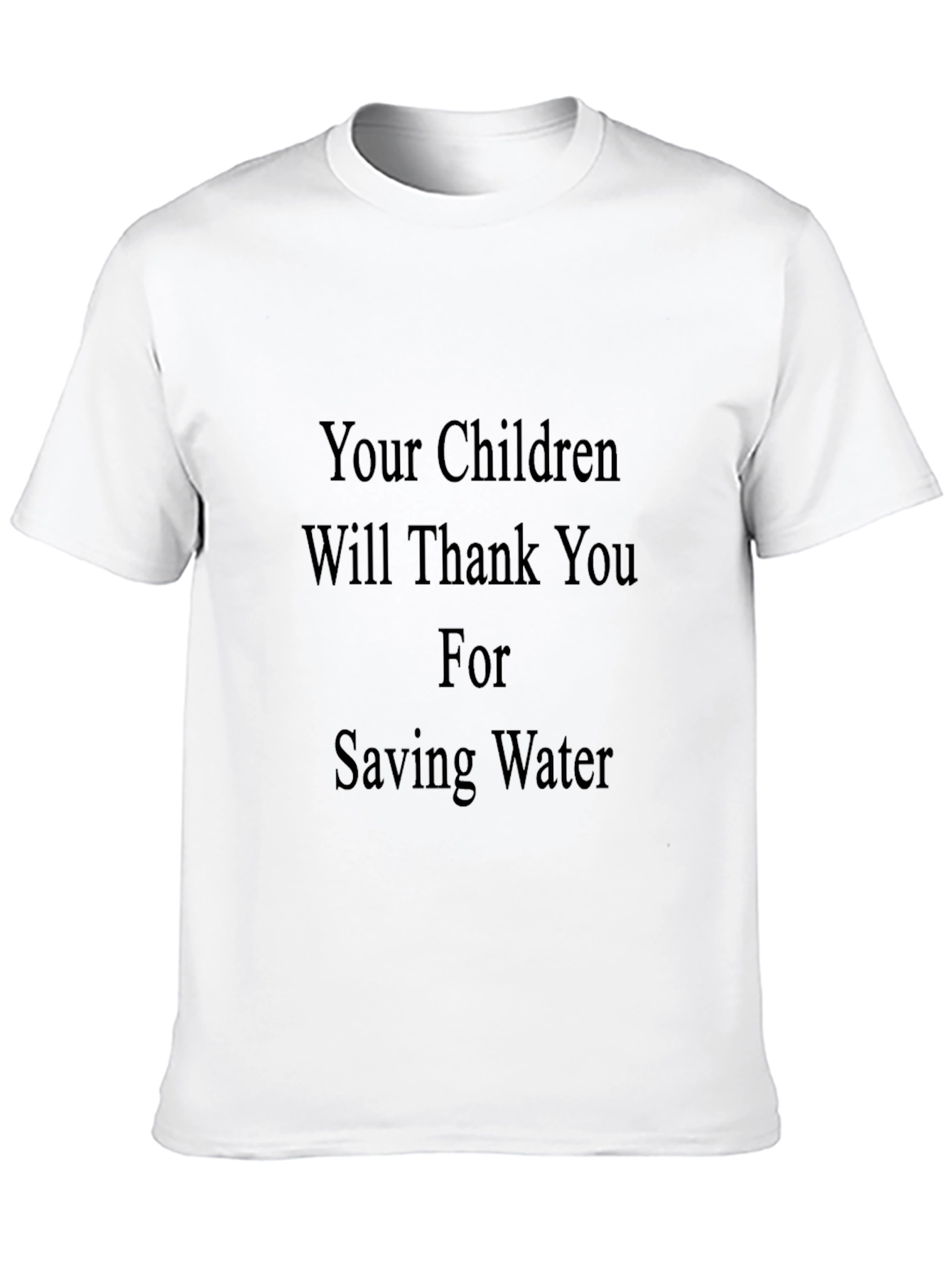 Black Save Water T-Shirt - Thank You Children view 10