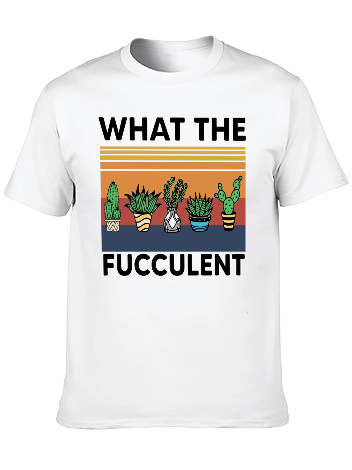 Black What The Fucculent T-Shirt view 10