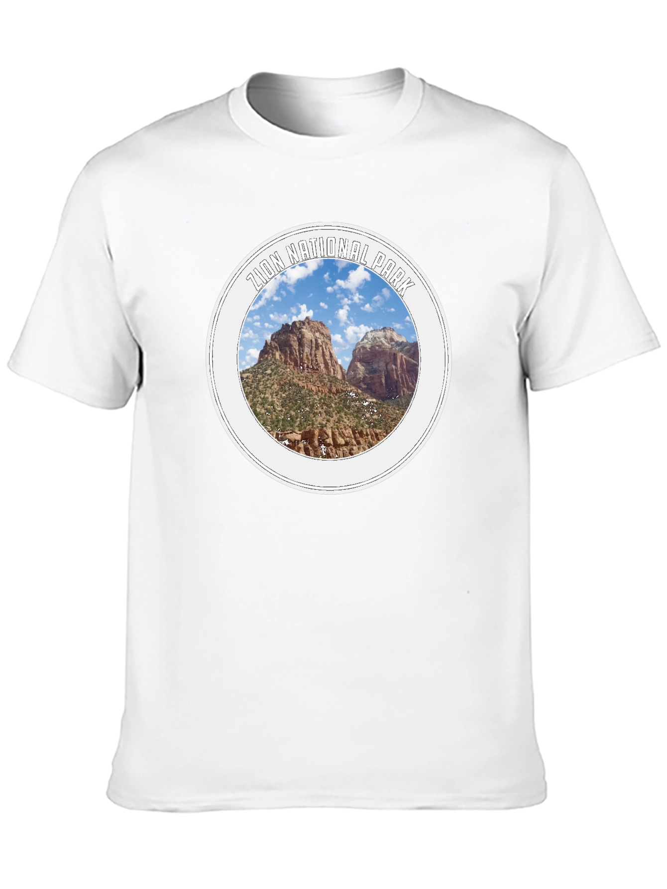 Black Zion National Park Graphic T-Shirt view 10