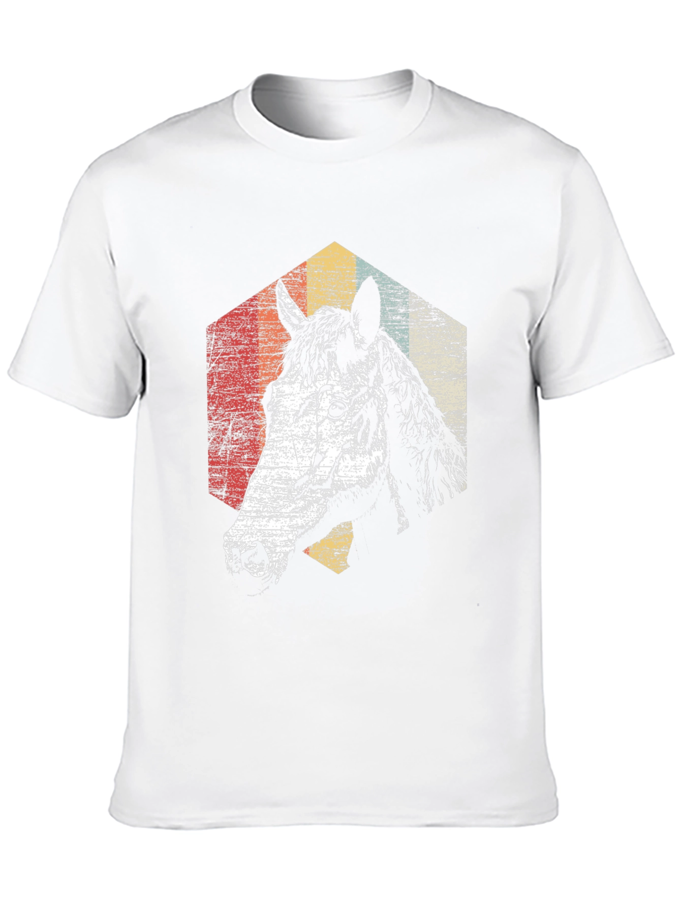 Black Retro Horse Graphic T-Shirt - Black view 10