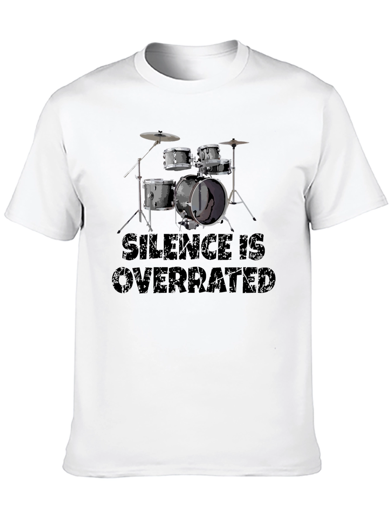 Black Silence is Overrated Drummer T-Shirt view 10