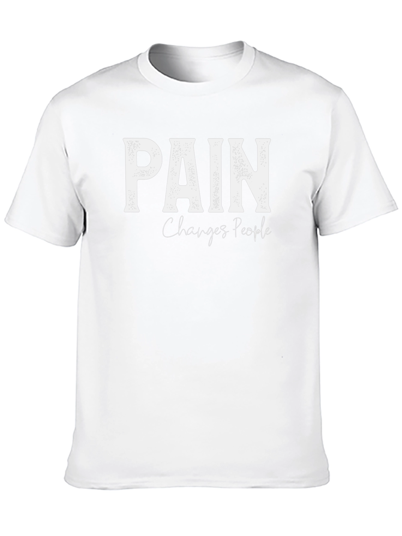 Black Pain Changes People Graphic Tee - Black view 10