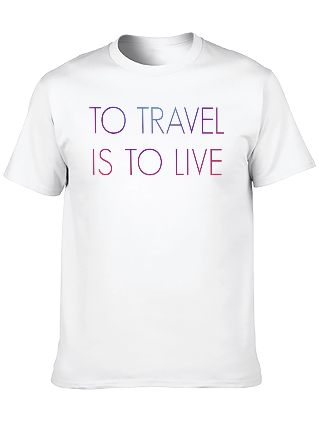 Black Travel is to Live Graphic T-Shirt view 10