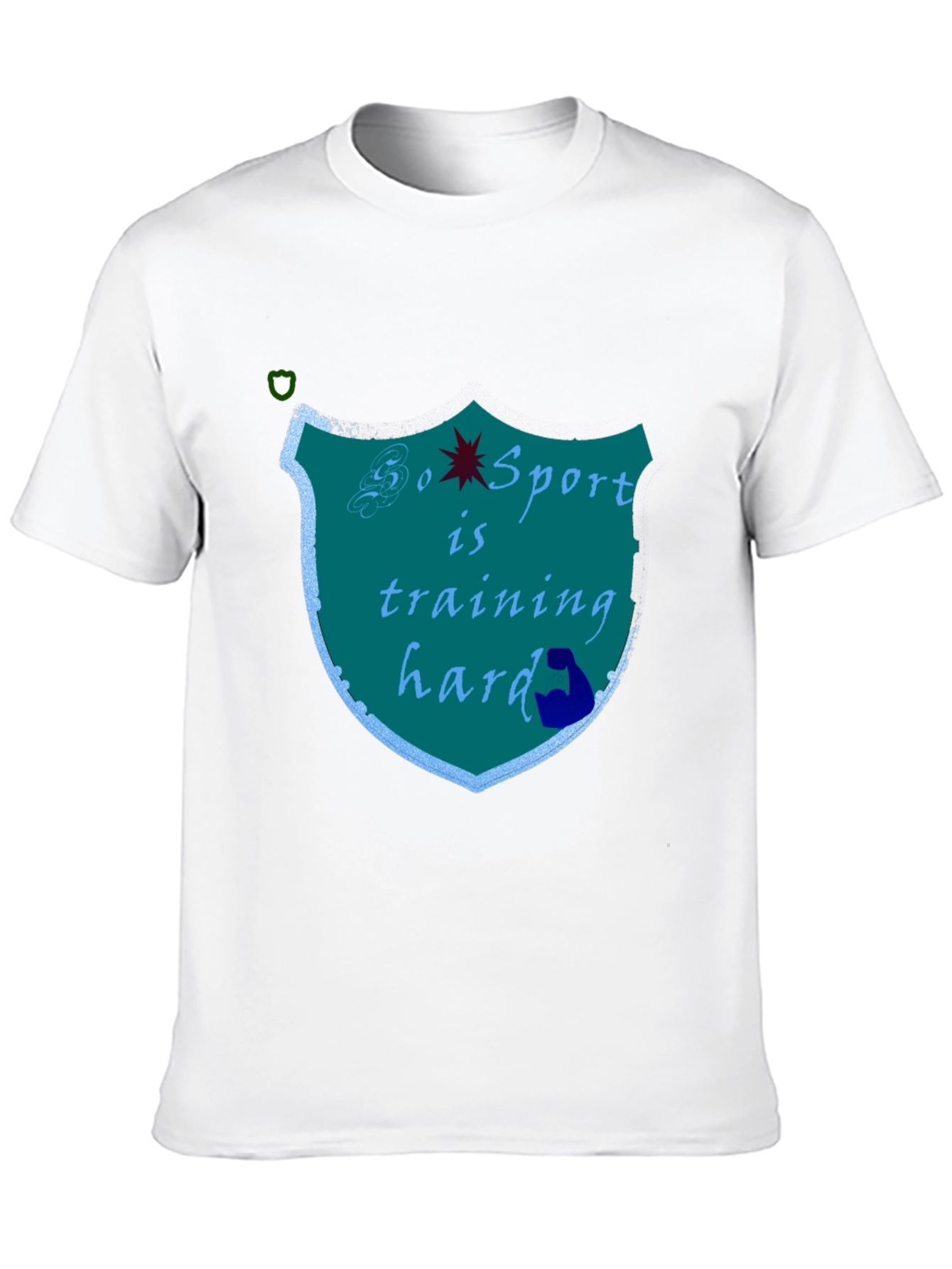 Black Sports Training Hard Black T-Shirt view 10