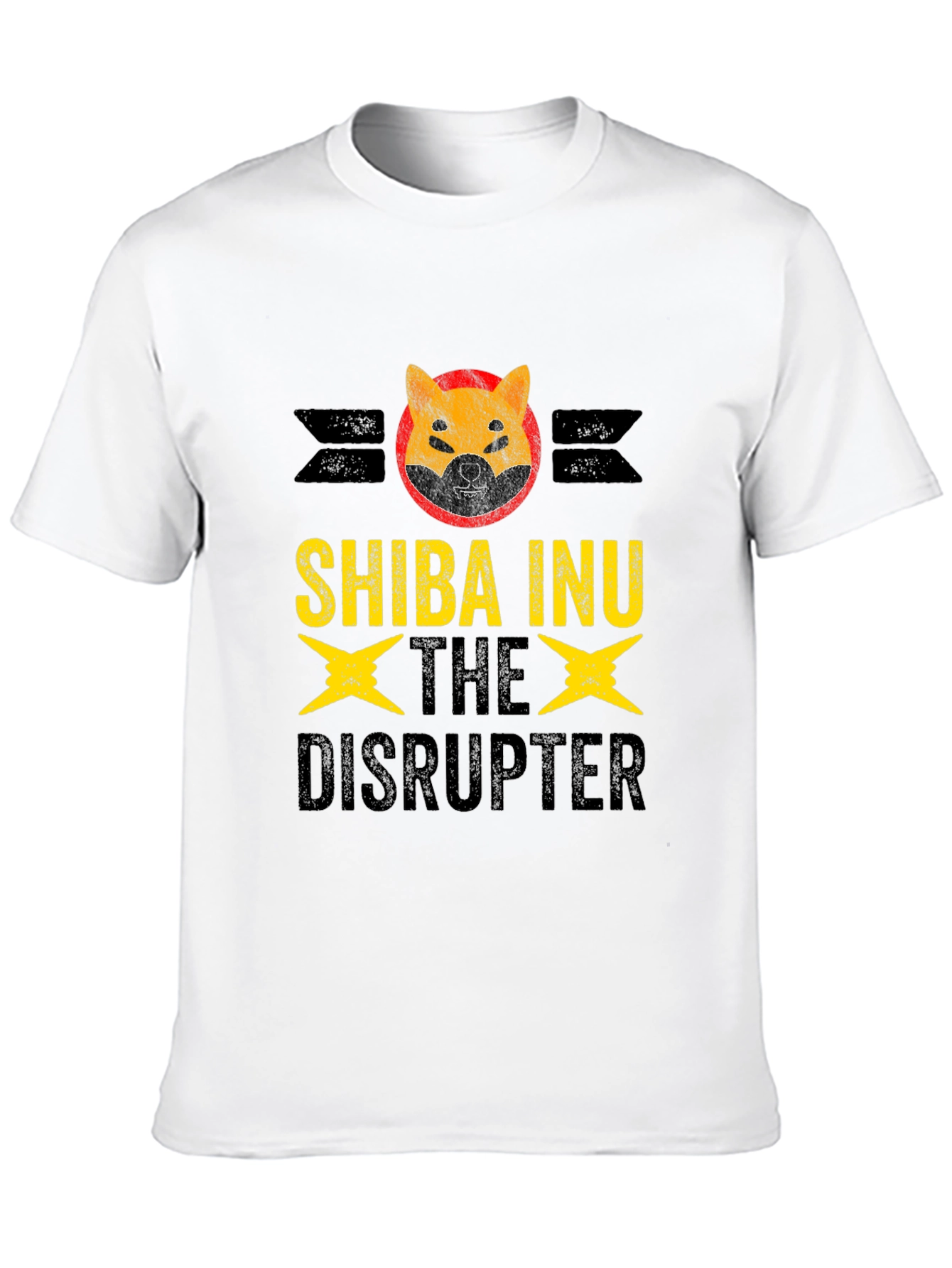 Black Shiba Inu Disruptor Graphic Tee view 10