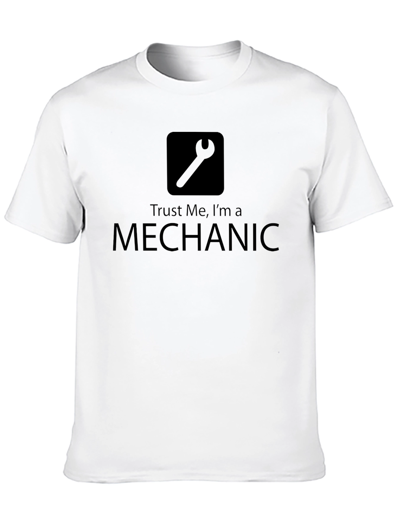 Black Trust Me I'm a Mechanic Black T-Shirt view 10
