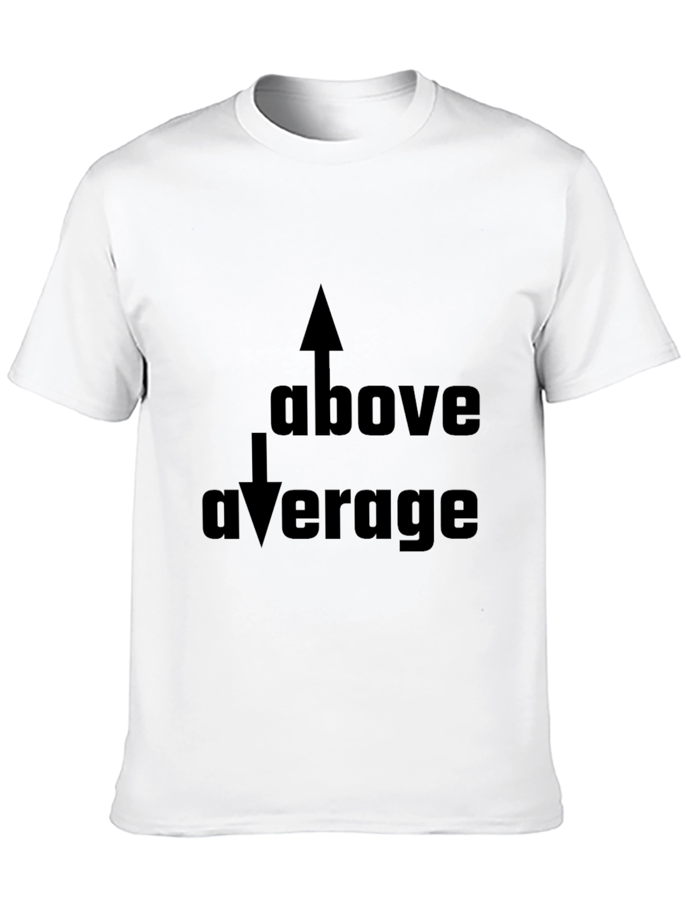 Black Above Average Graphic Black T-Shirt view 10