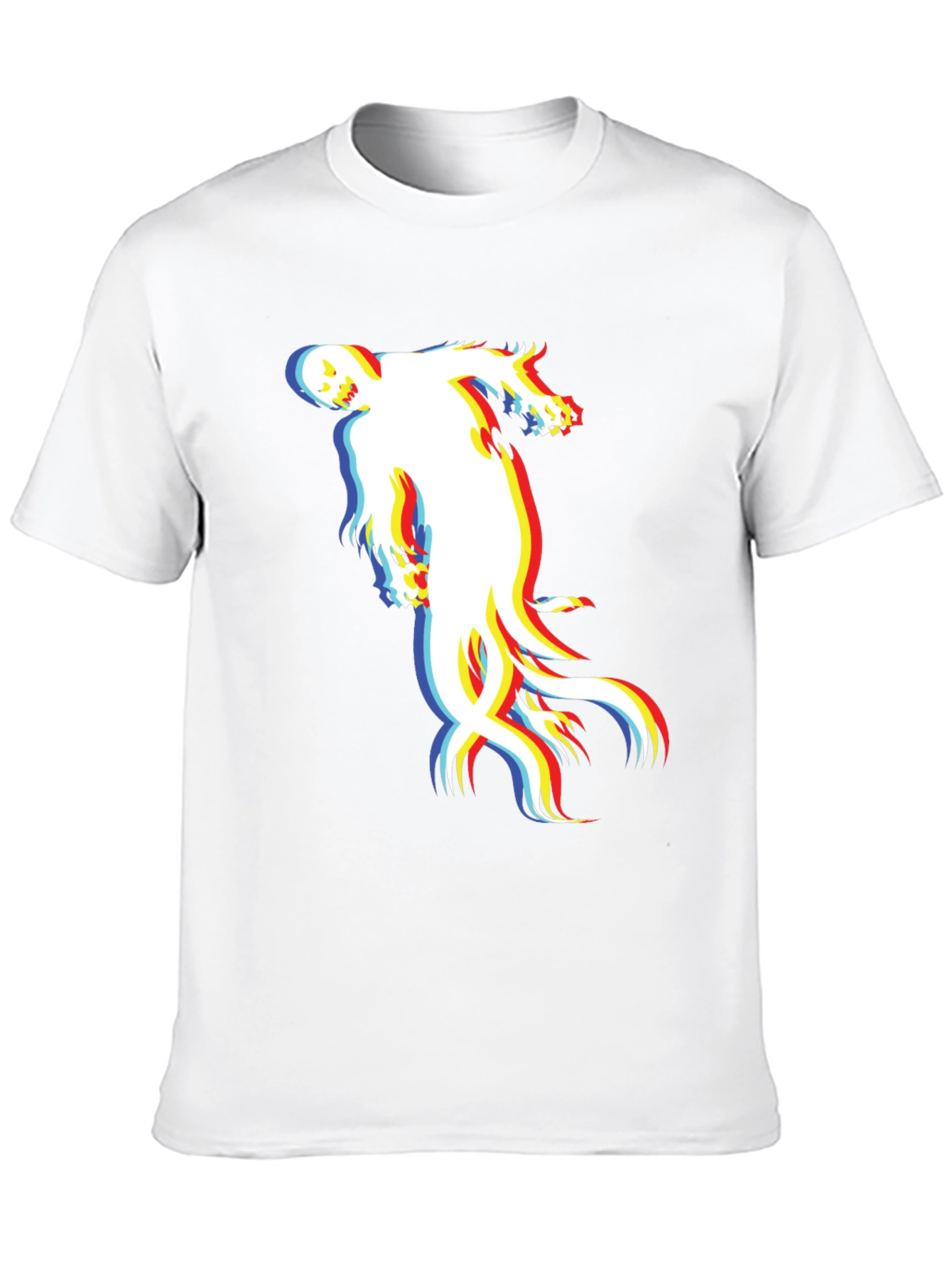 Black Ghost Graphic Black T-Shirt - Unisex view 10