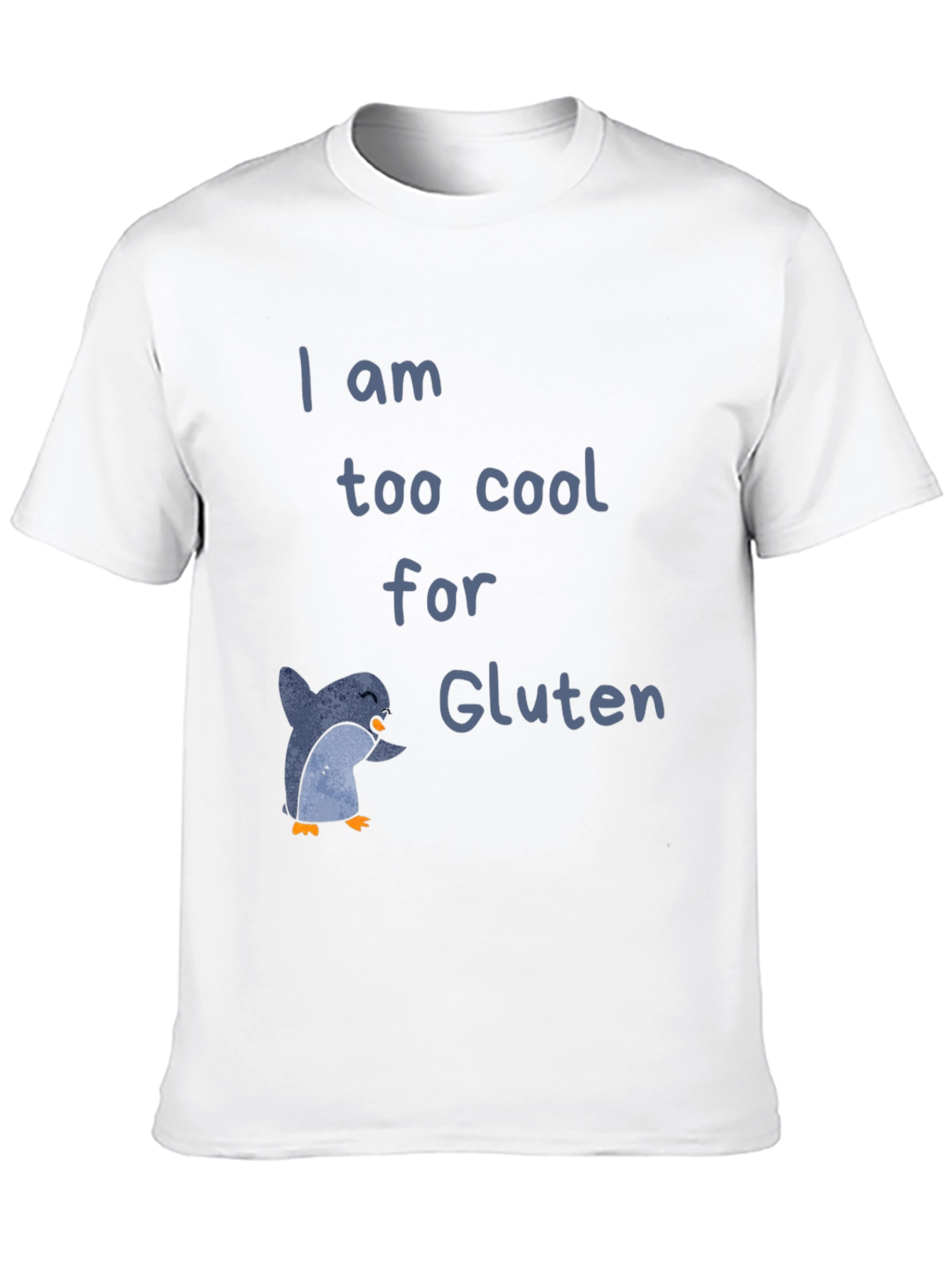 Black Cool Penguin Gluten-Free T-Shirt view 10