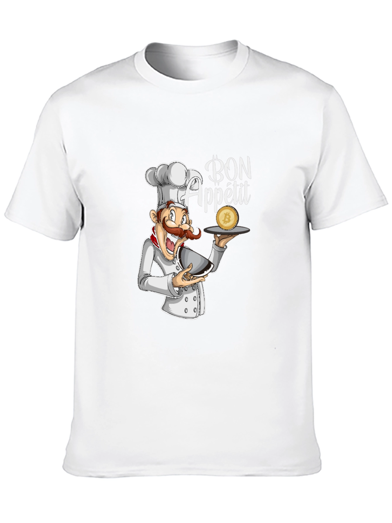 Black Bon Appetit Chef Bitcoin T-Shirt view 10