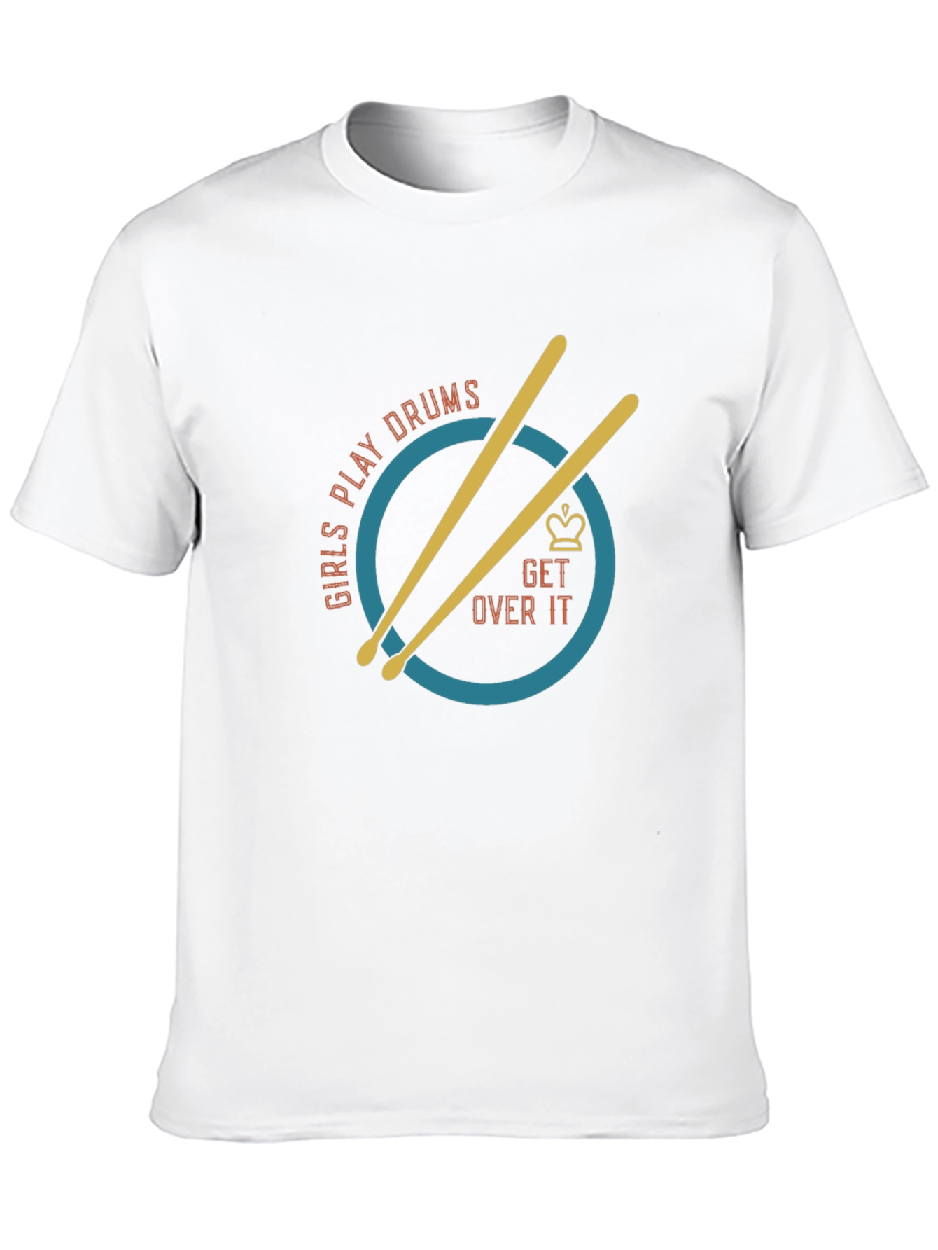 Black Girls Play Drums T-Shirt - Get Over It Tee view 10