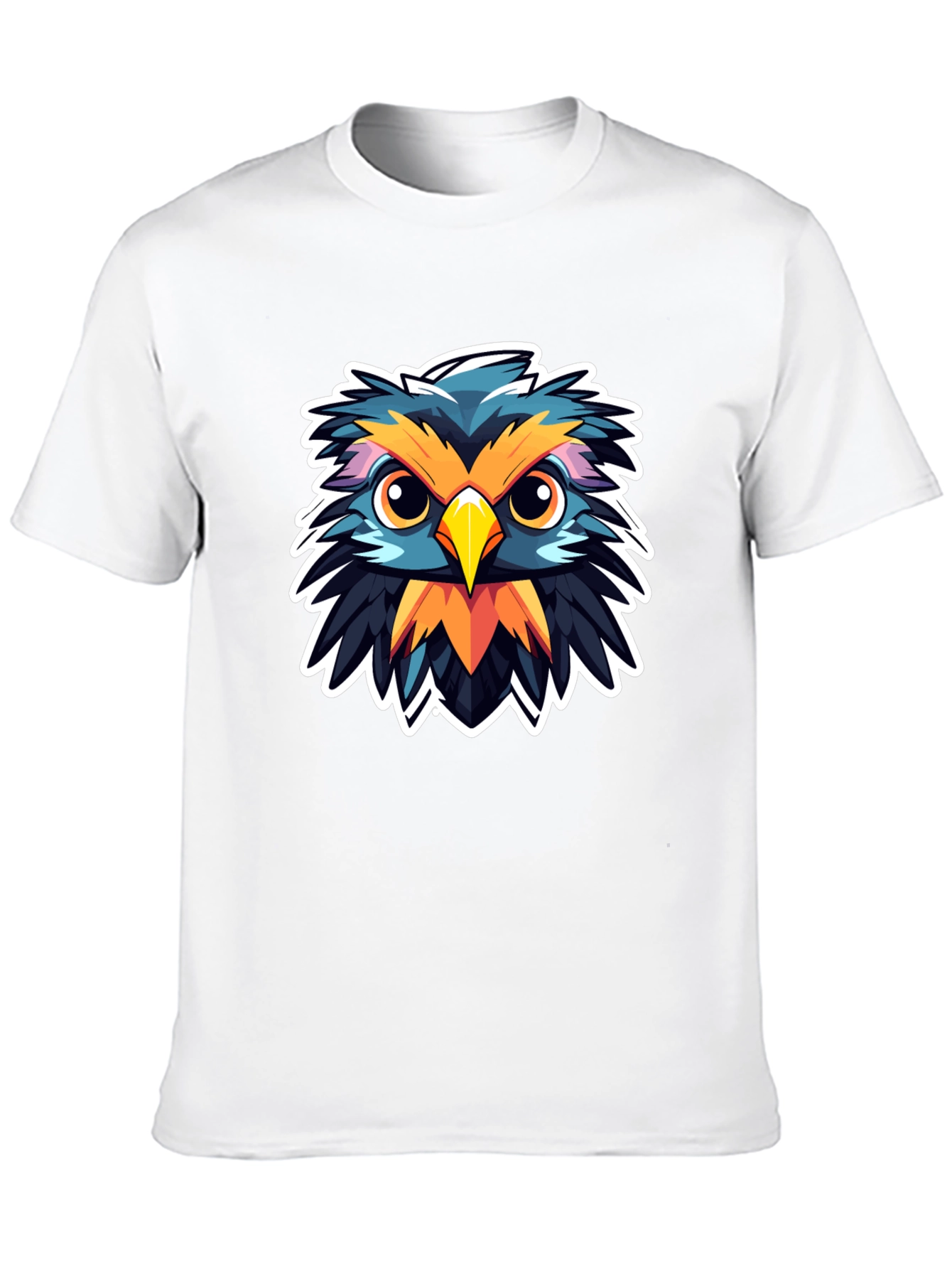 Black Owl Graphic Print Black T-Shirt view 10