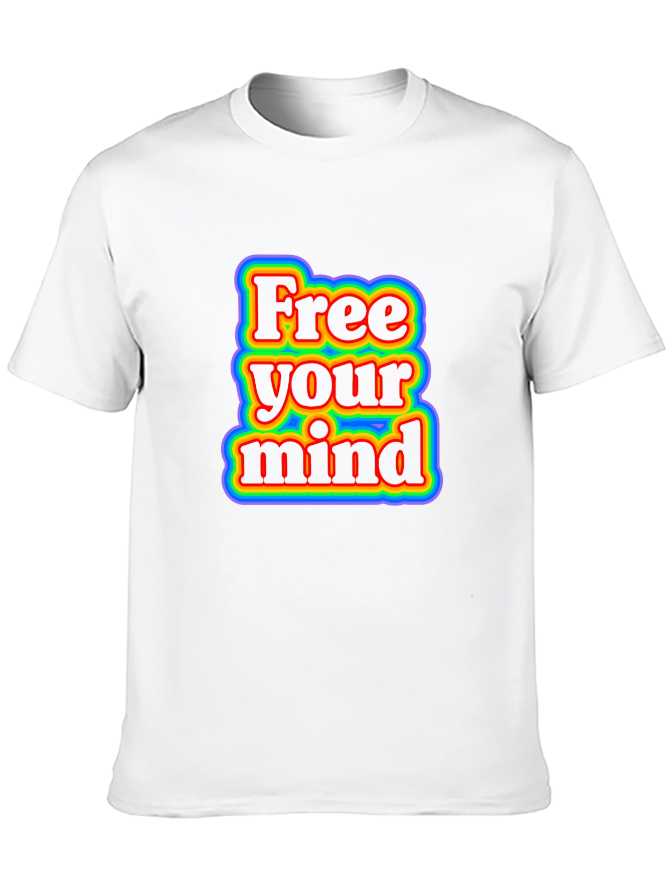 Black Free Your Mind Retro Graphic T-Shirt - Black view 10