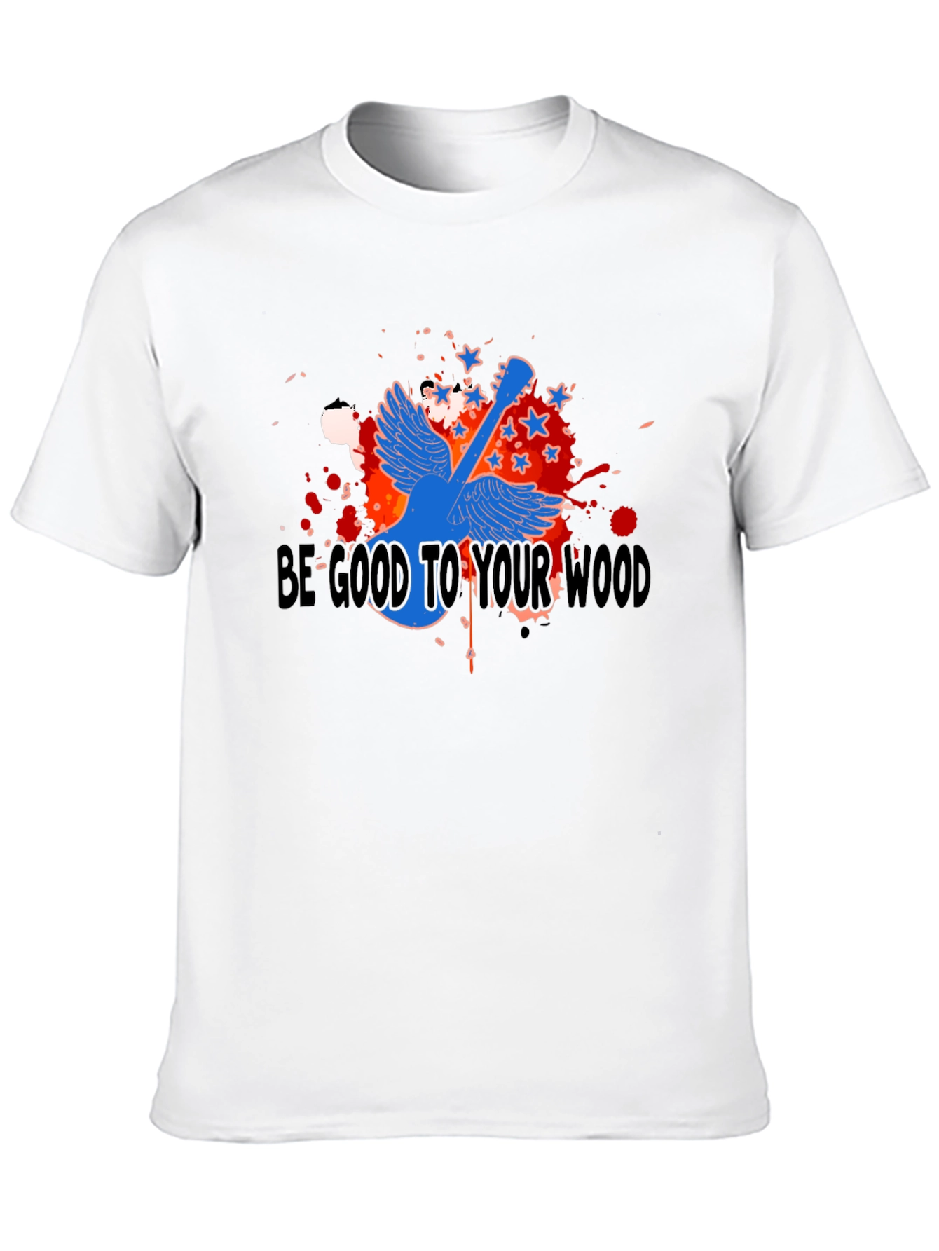 Black Be Good To Your Wood Graphic T-Shirt - Black view 10