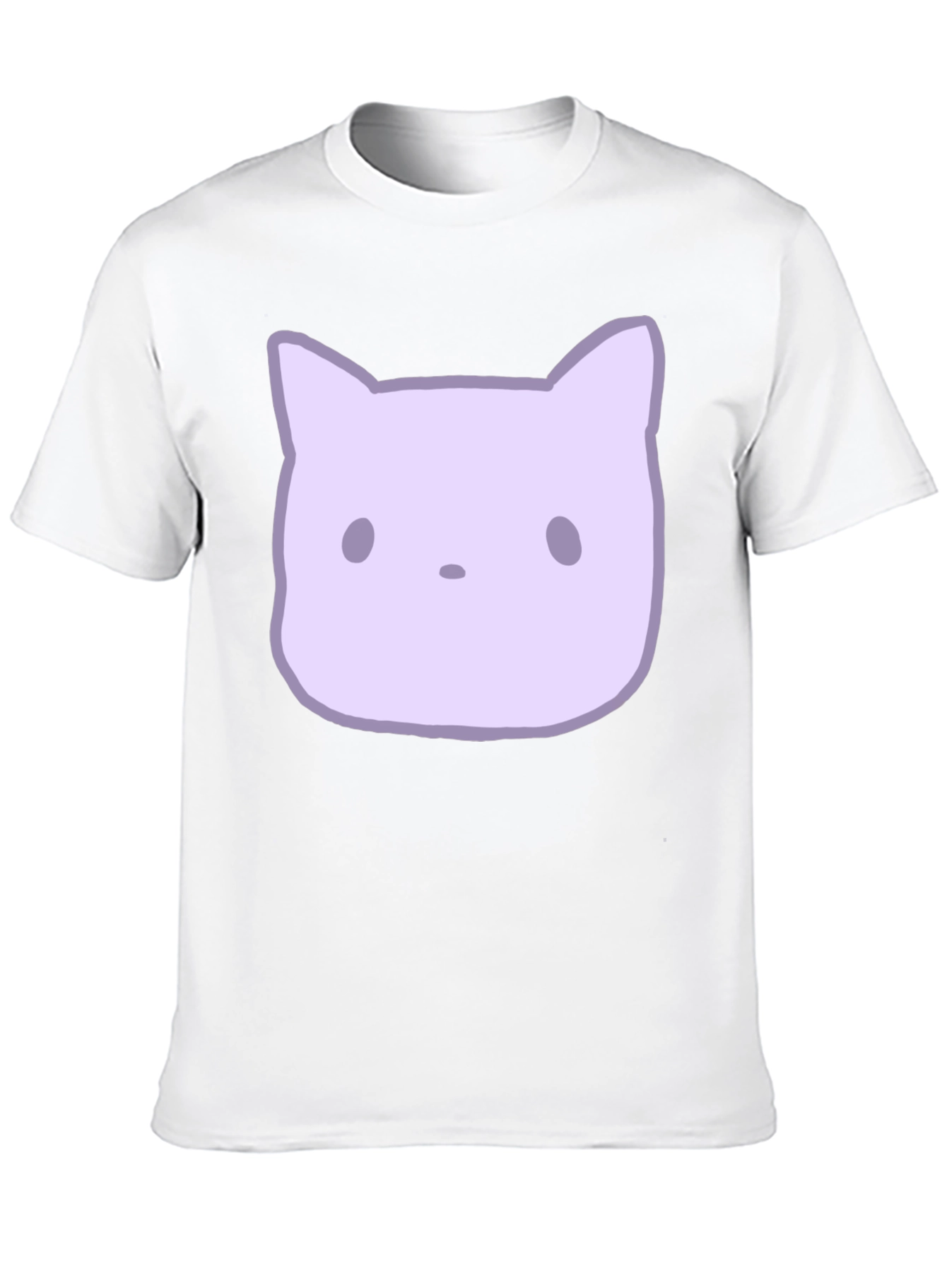 Black Cute Cartoon Cat Graphic Tee view 10