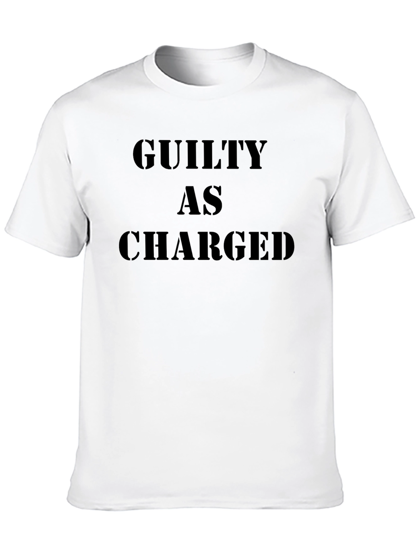 Black Guilty As Charged Graphic T-Shirt - Bold Statement Tee view 10