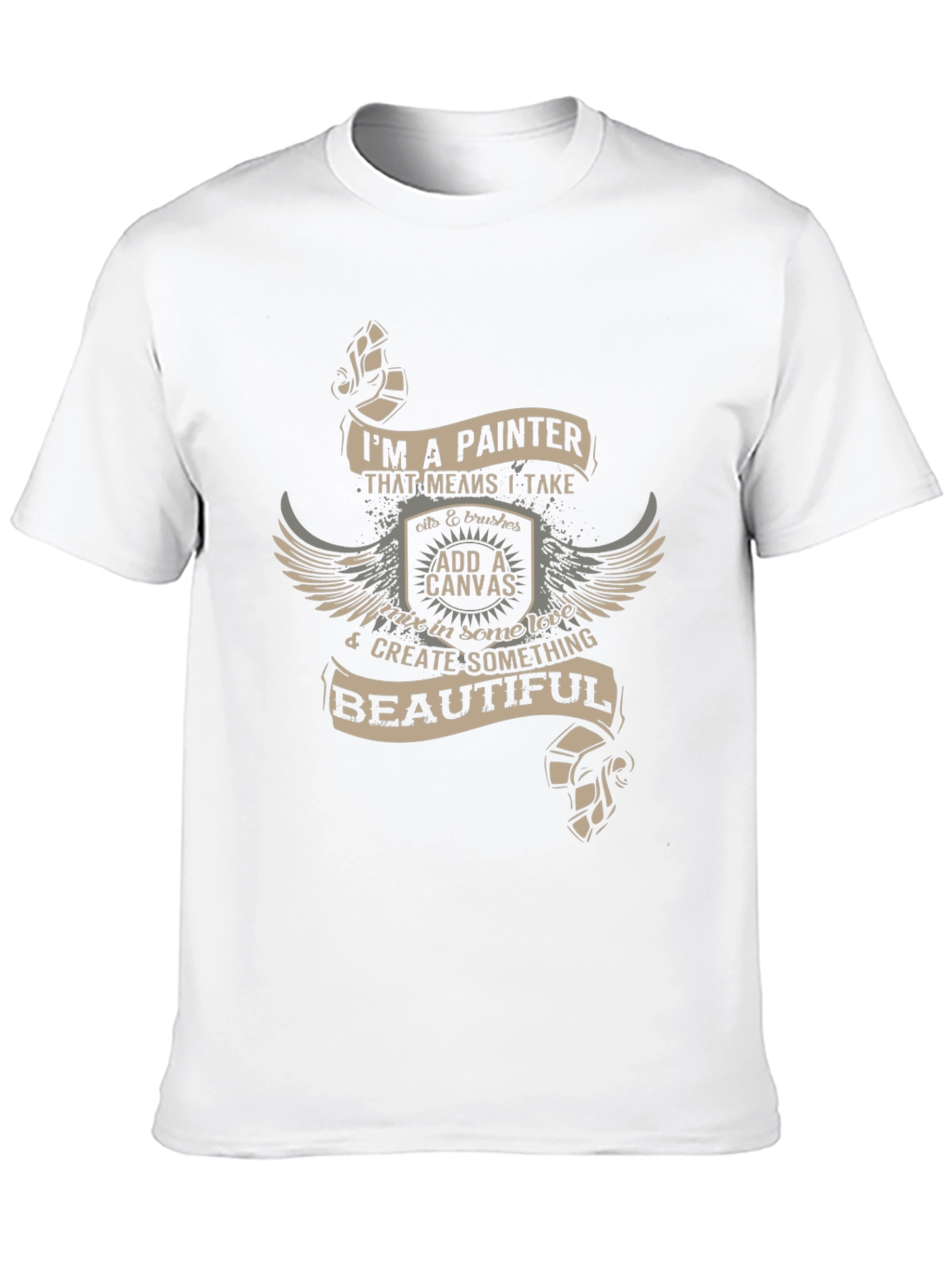 Black Painter T-Shirt - I'm A Painter Design view 10