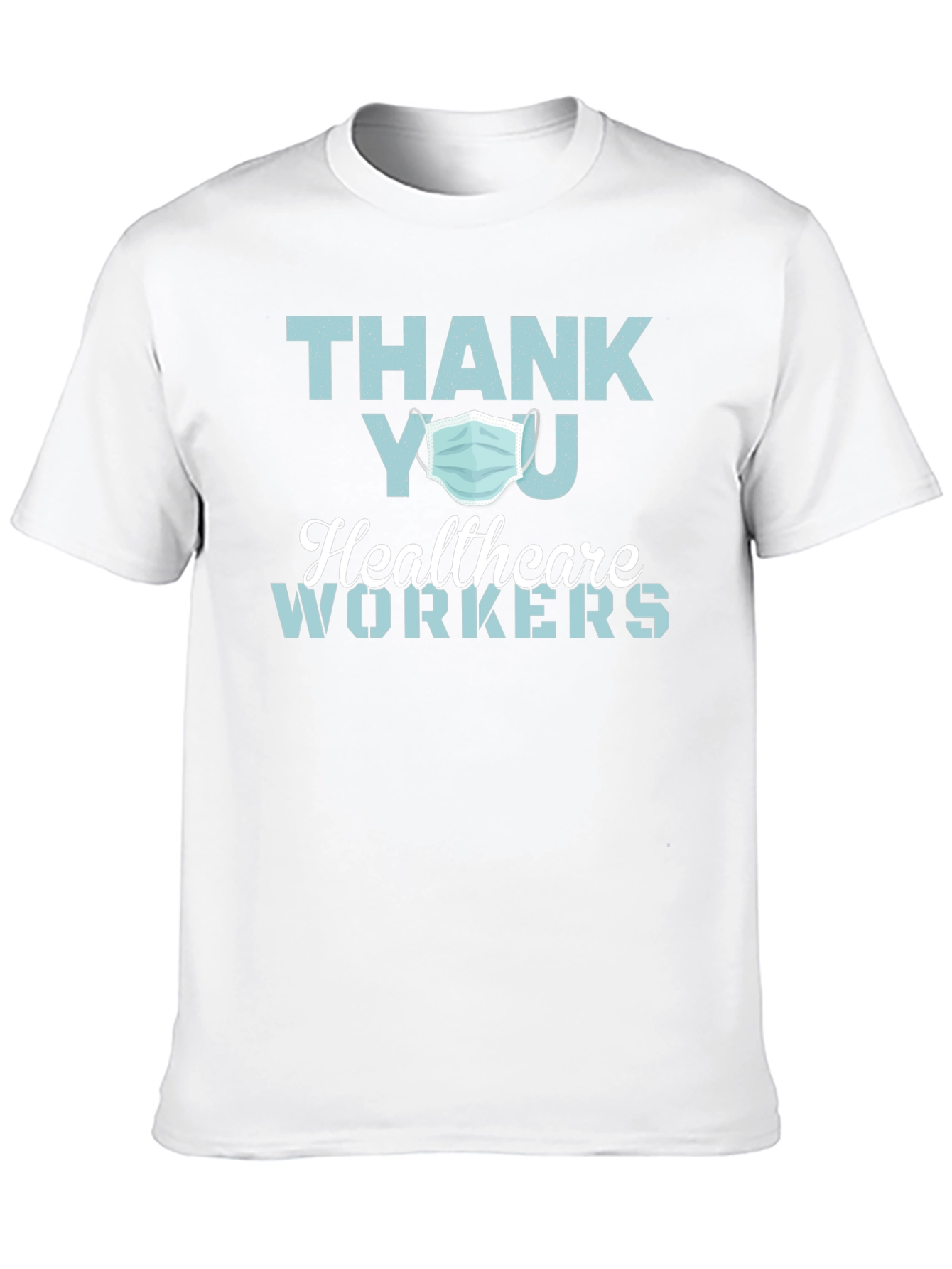 Black Thank You Healthcare Workers T-Shirt view 10