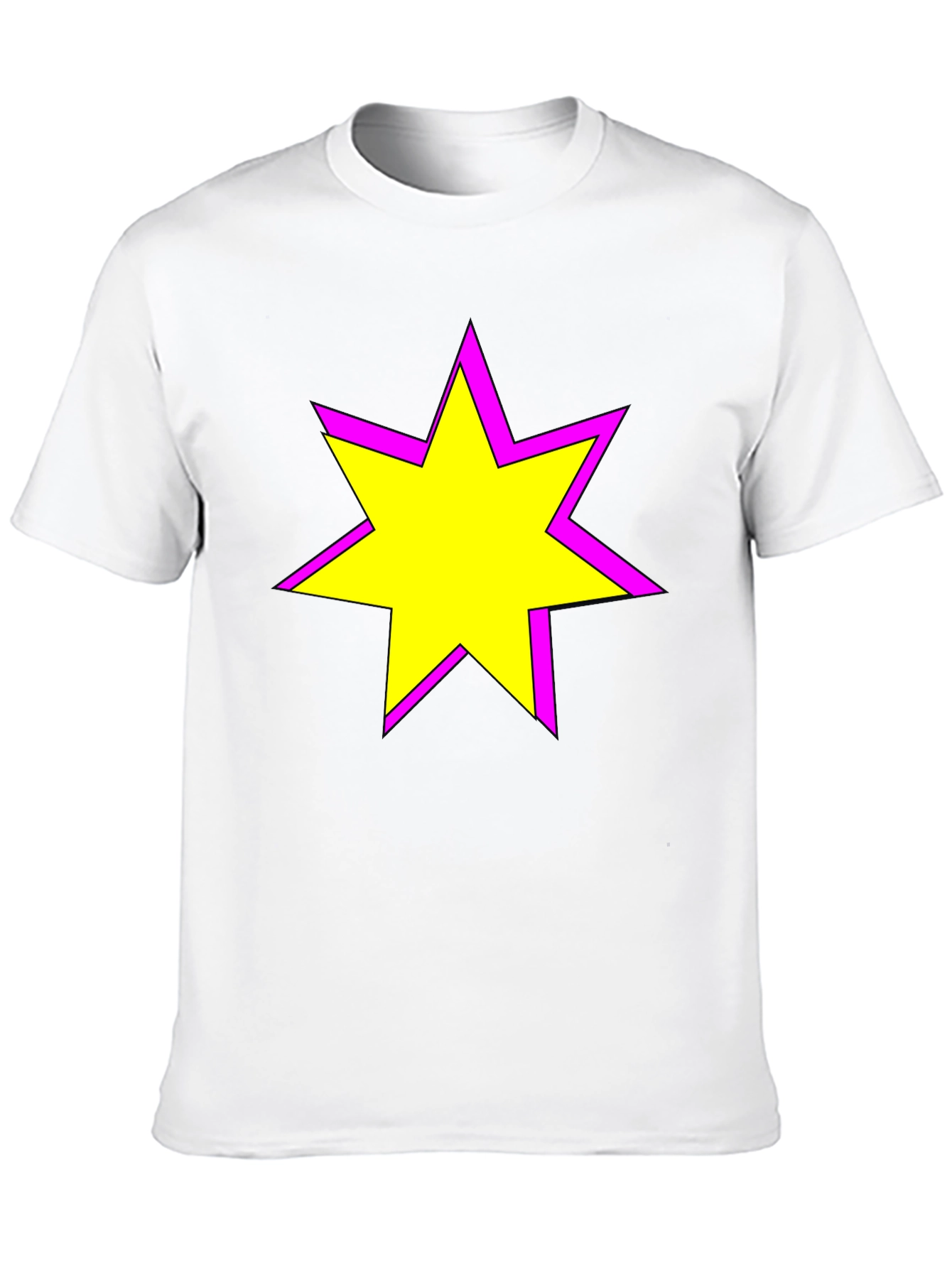 Black Star Graphic Tee - Casual Black T-Shirt view 10