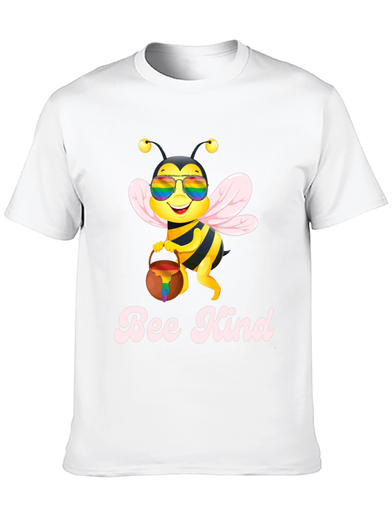 Black Bee Kind T-Shirt - LGBTQ+ Pride Apparel view 10