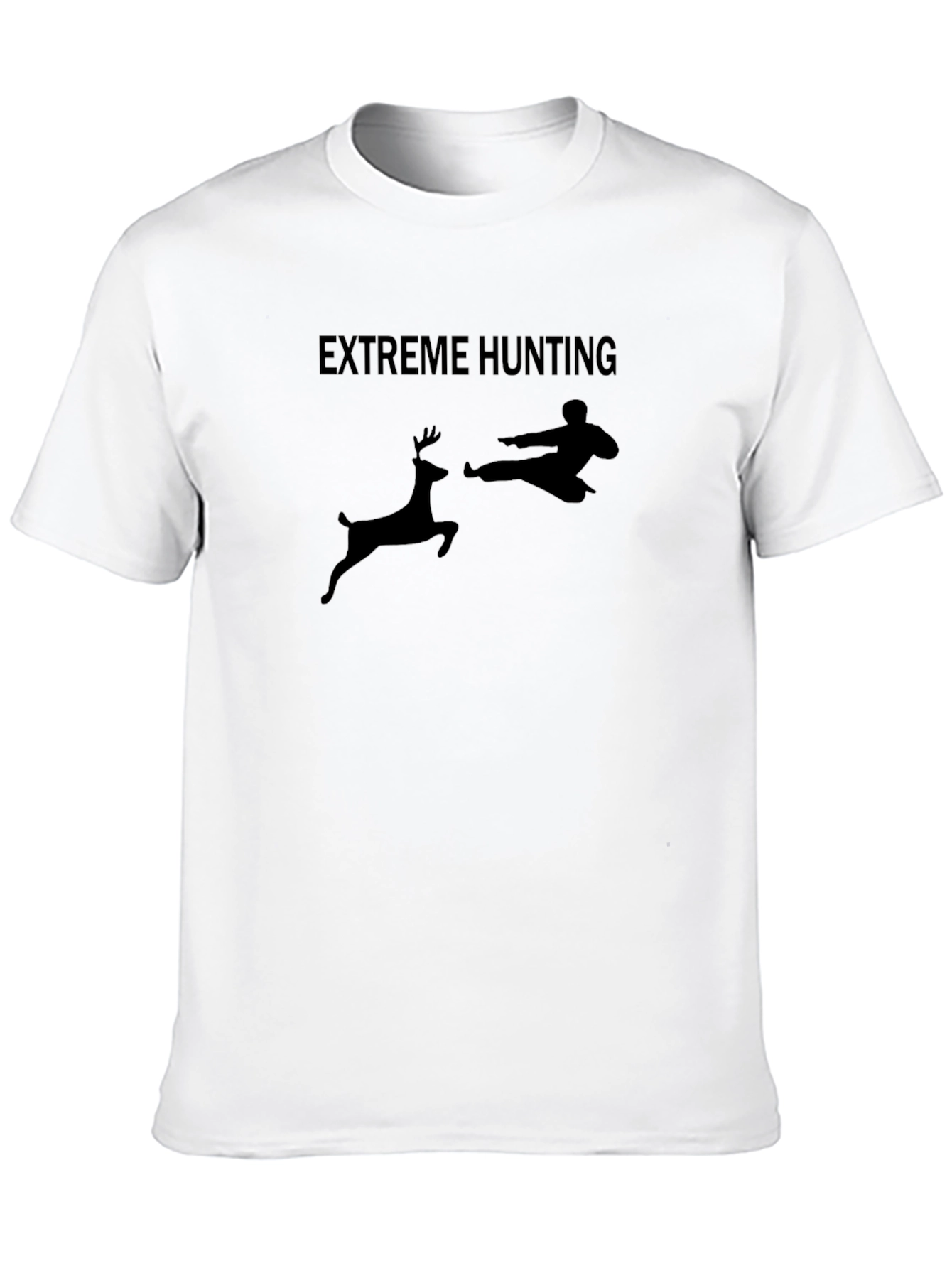 Black Extreme Hunting Black Graphic Tee view 10