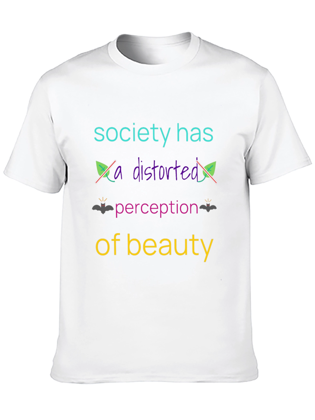 Black Distorted Perception Graphic Tee - Unisex view 10