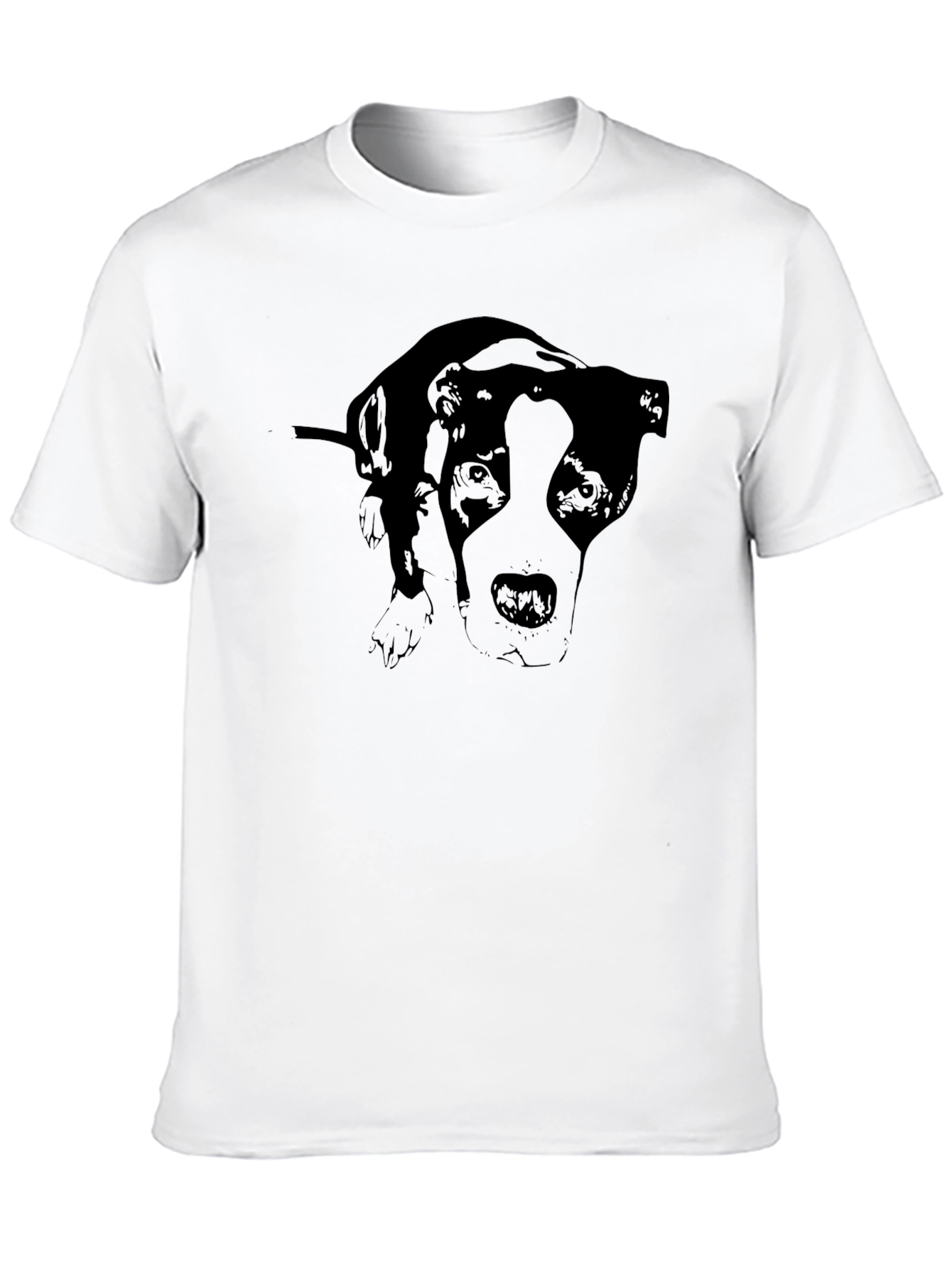 Black Dog Graphic Print Black T-Shirt view 10