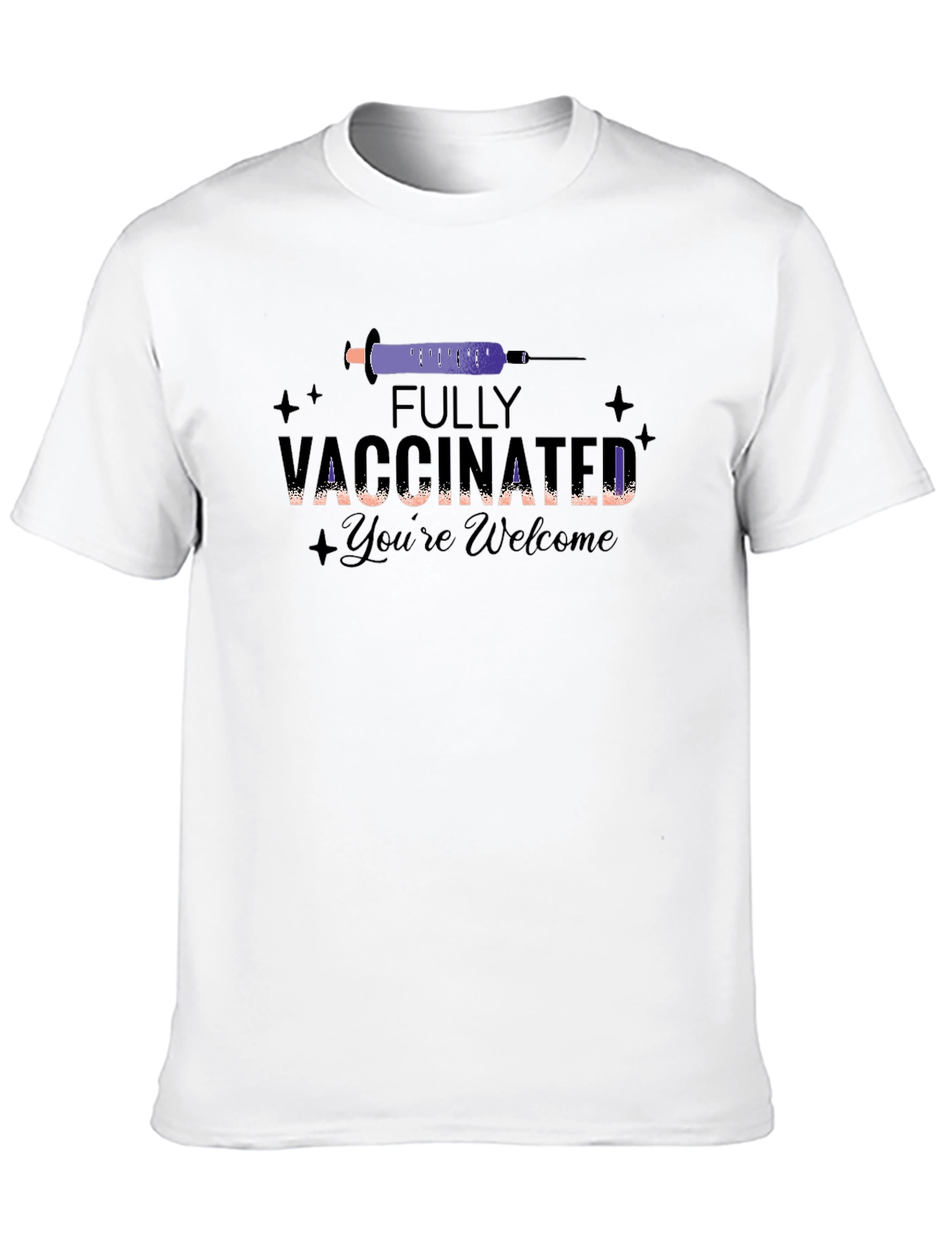 Black Fully Vaccinated T-Shirt: You're Welcome!  view 10