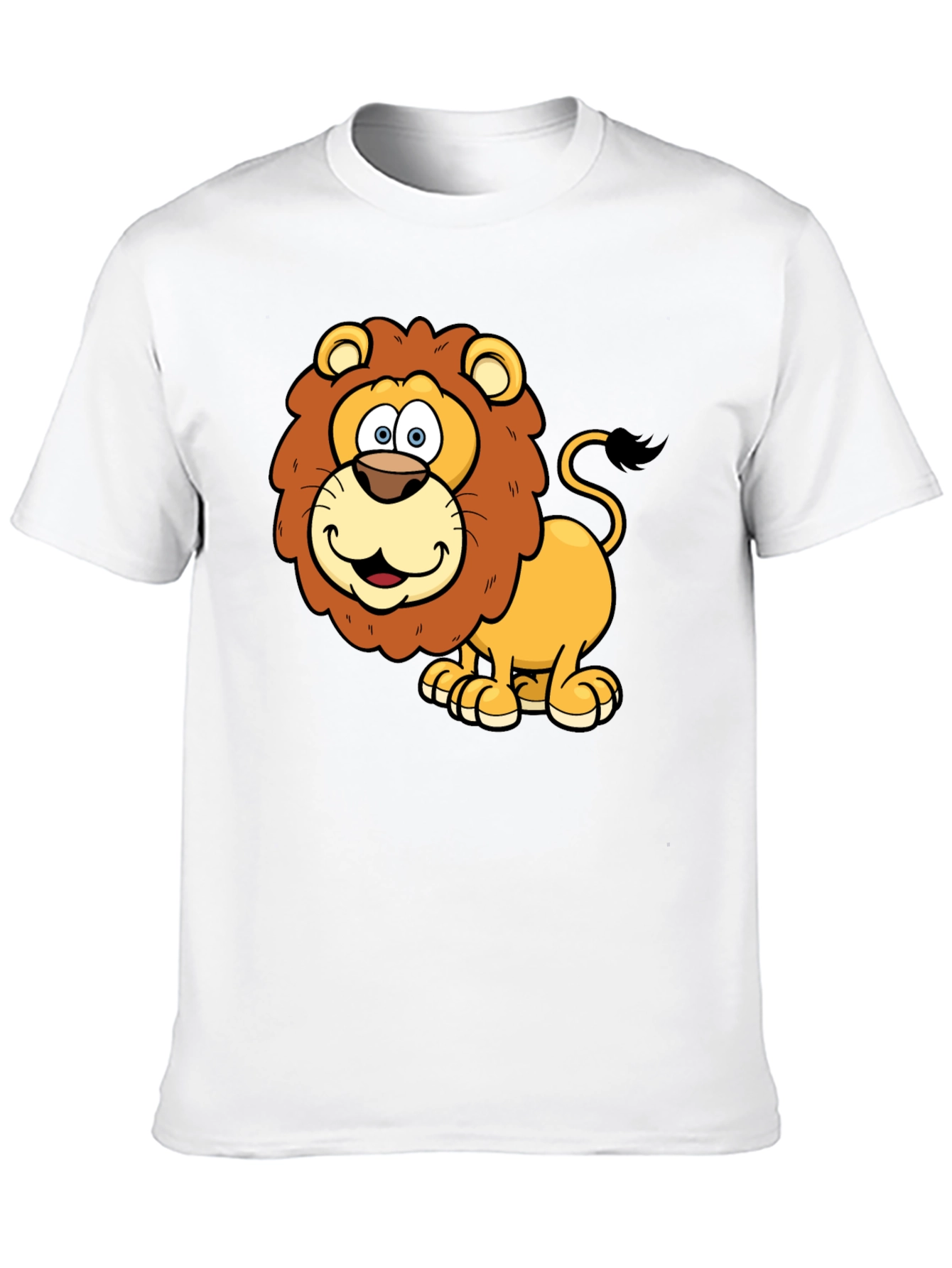 Black Lion Cartoon Graphic T-Shirt view 10
