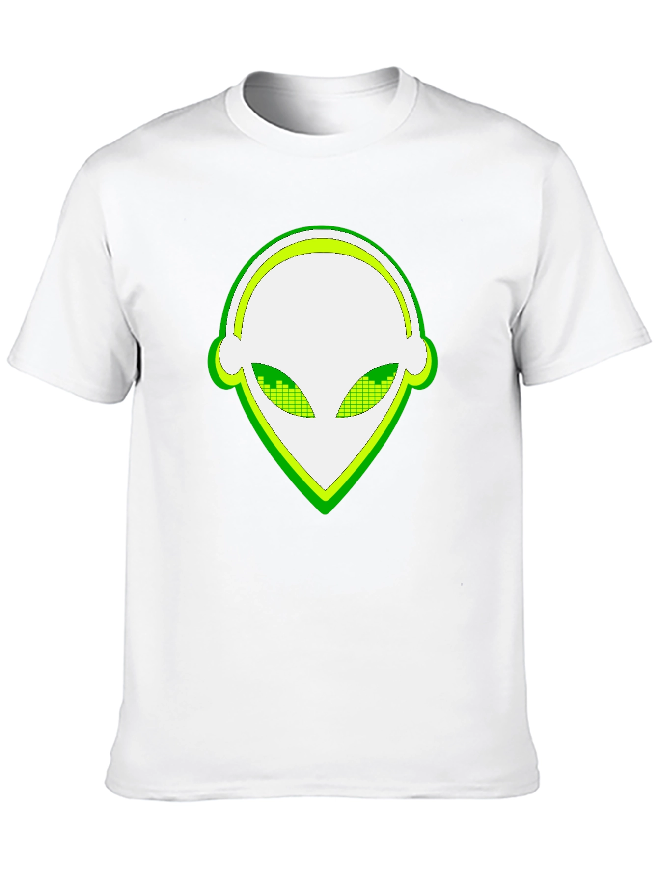 Black Alien Head T-Shirt - Cool Graphic Tee view 10