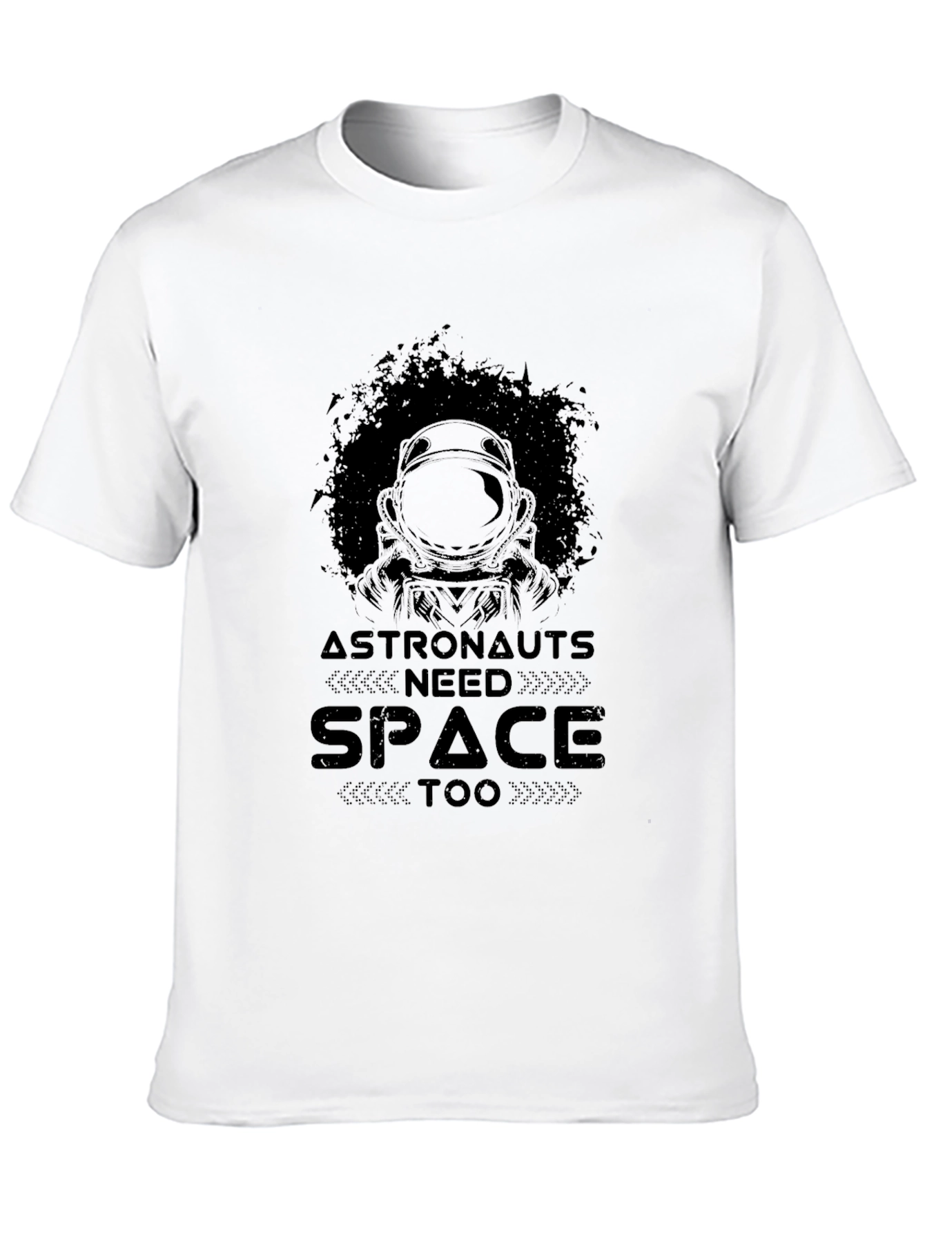 Black Astronauts Need Space Too Black T-Shirt view 10
