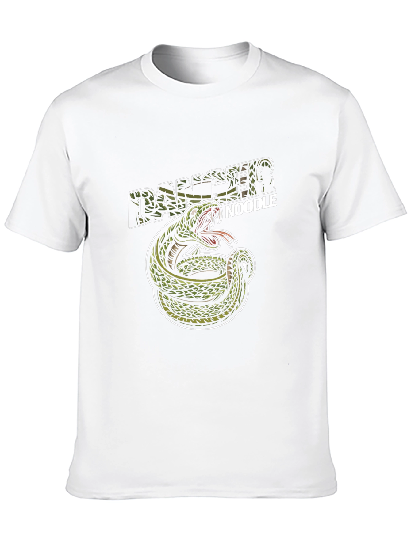 Black Danger Noodle Graphic T-Shirt view 10