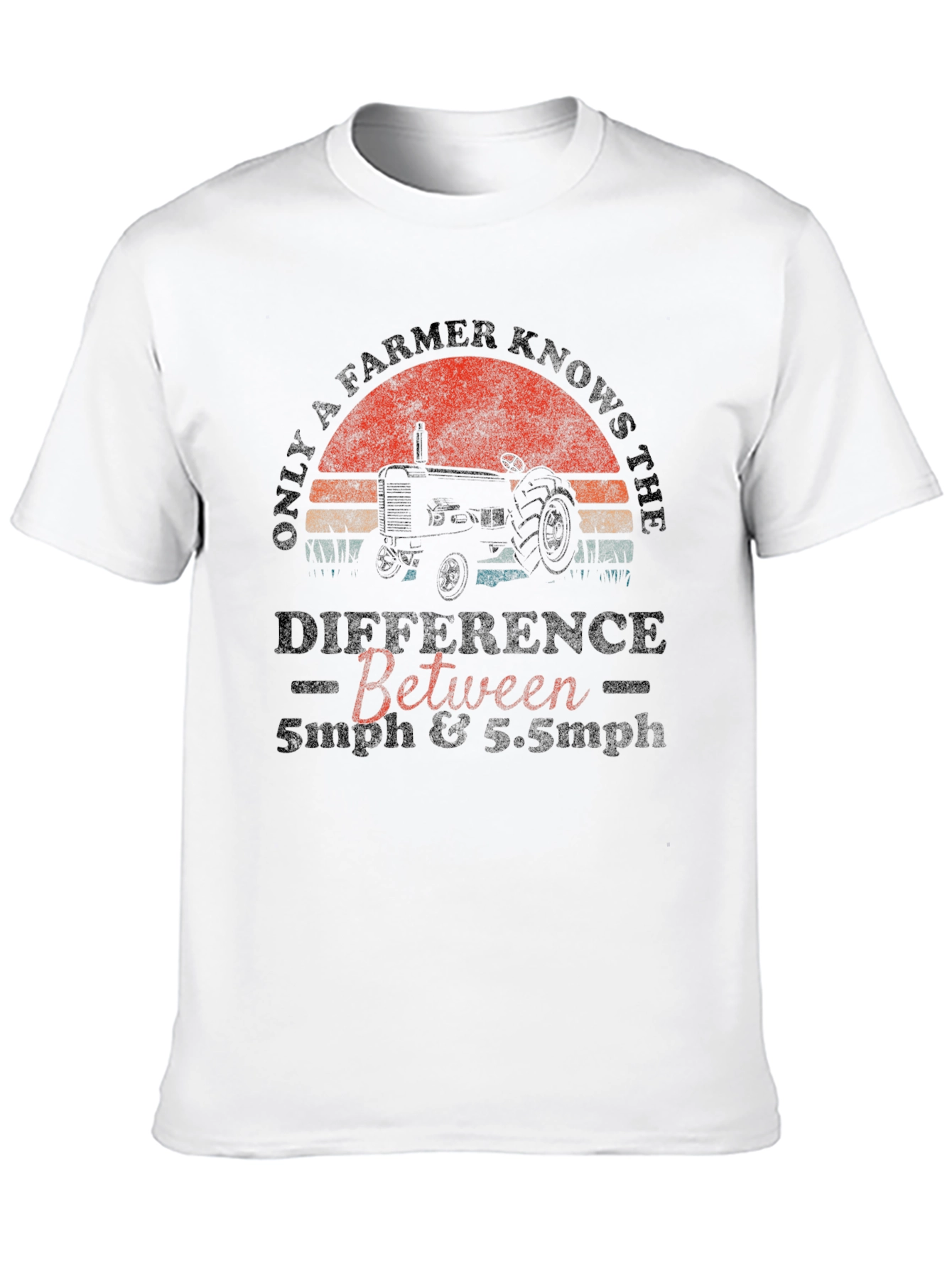 Farmer Tractor Graphic Tee - Only a Farmer Knows the Difference! - 10