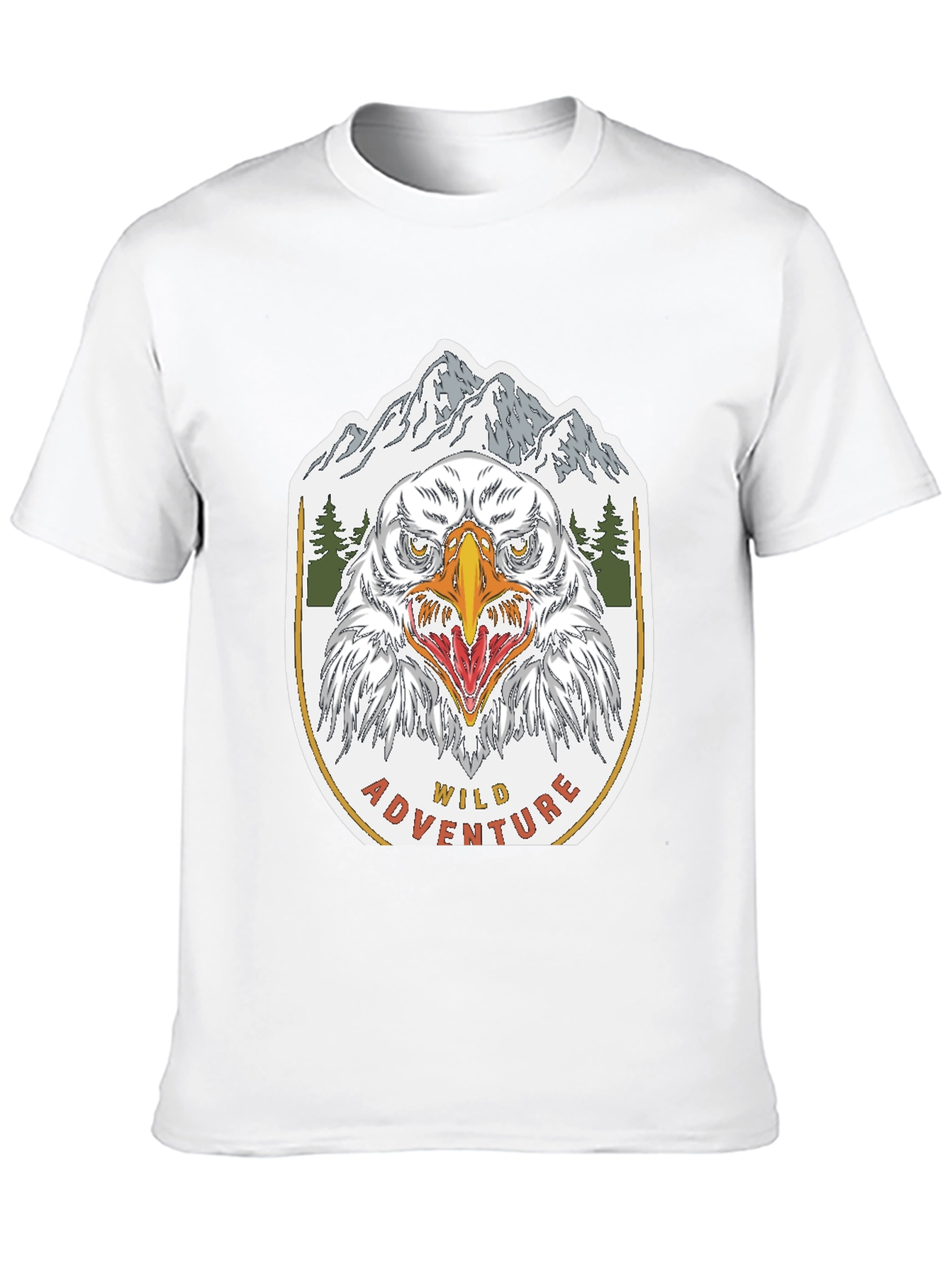 Black Wild Adventure Eagle Graphic T-Shirt view 10