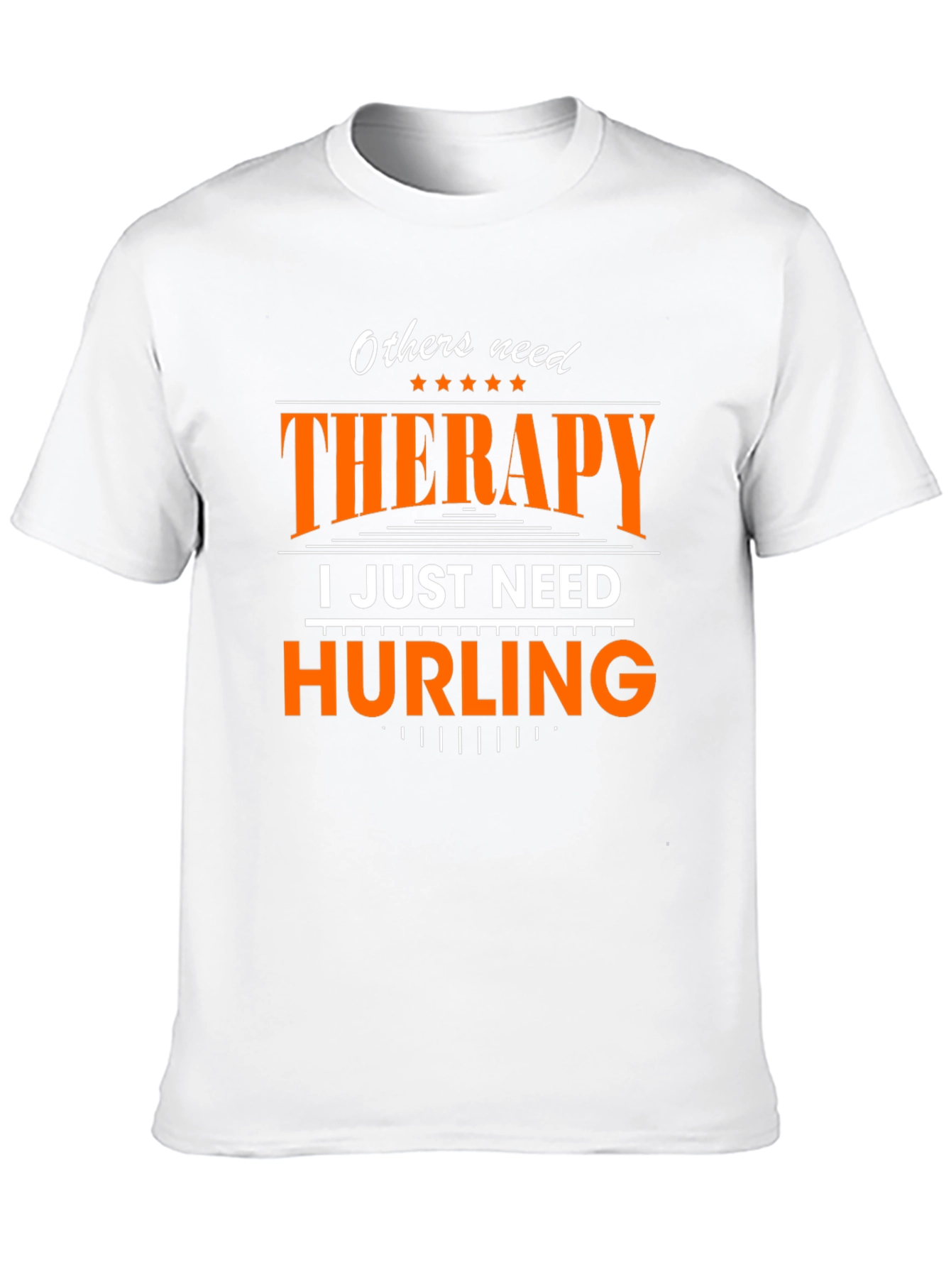 Black Therapy? I Just Need Hurling T-Shirt view 10