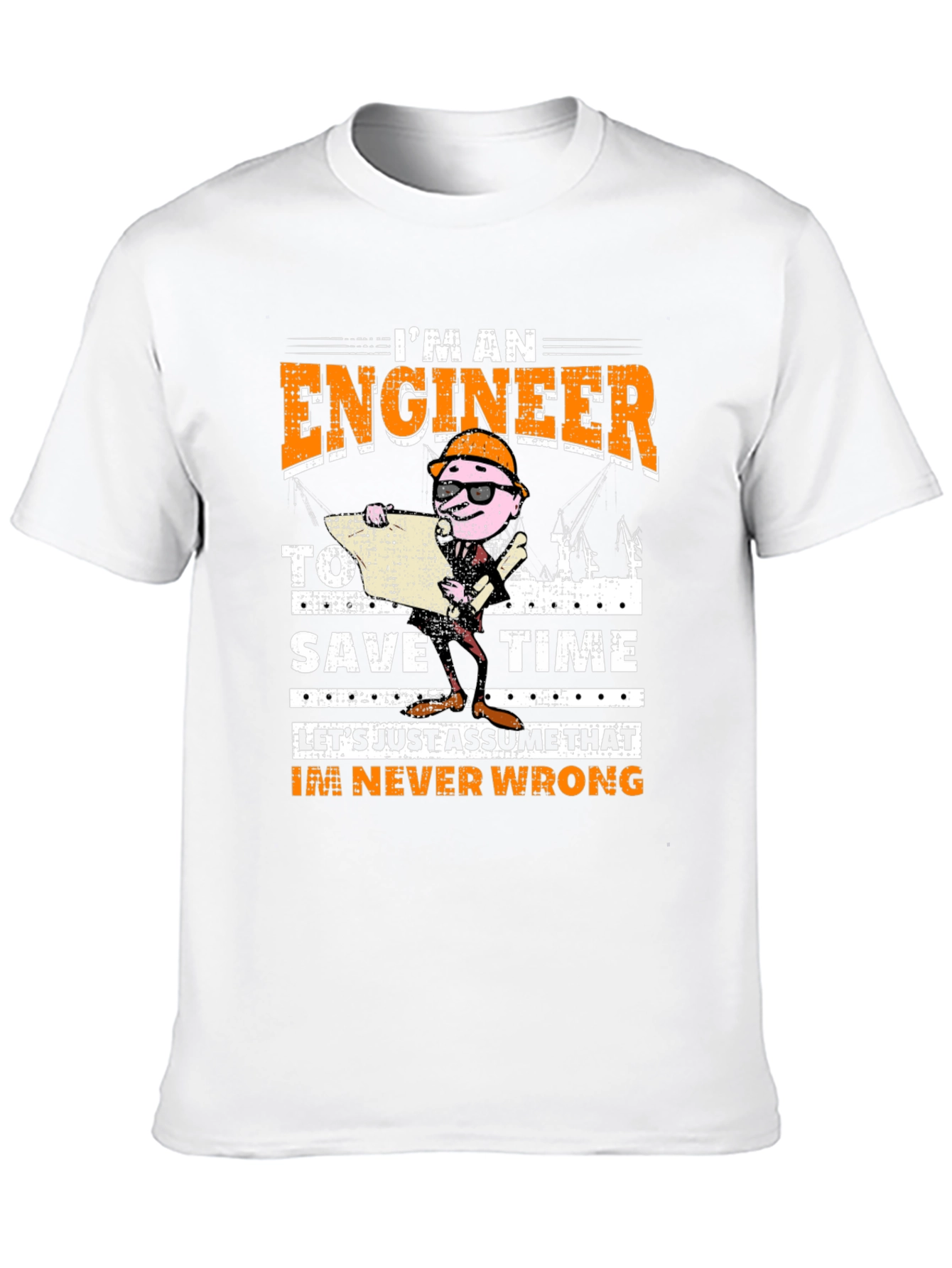 Black Engineer Never Wrong Graphic T-Shirt view 10