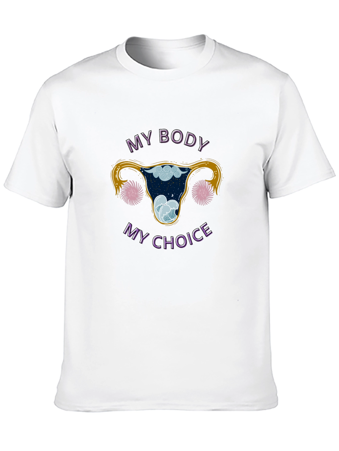 Black My Body, My Choice Uterus Graphic Tee view 10