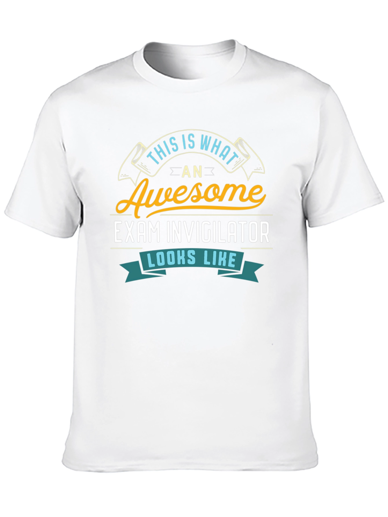 Black Awesome Exam Invigilator T-Shirt view 10