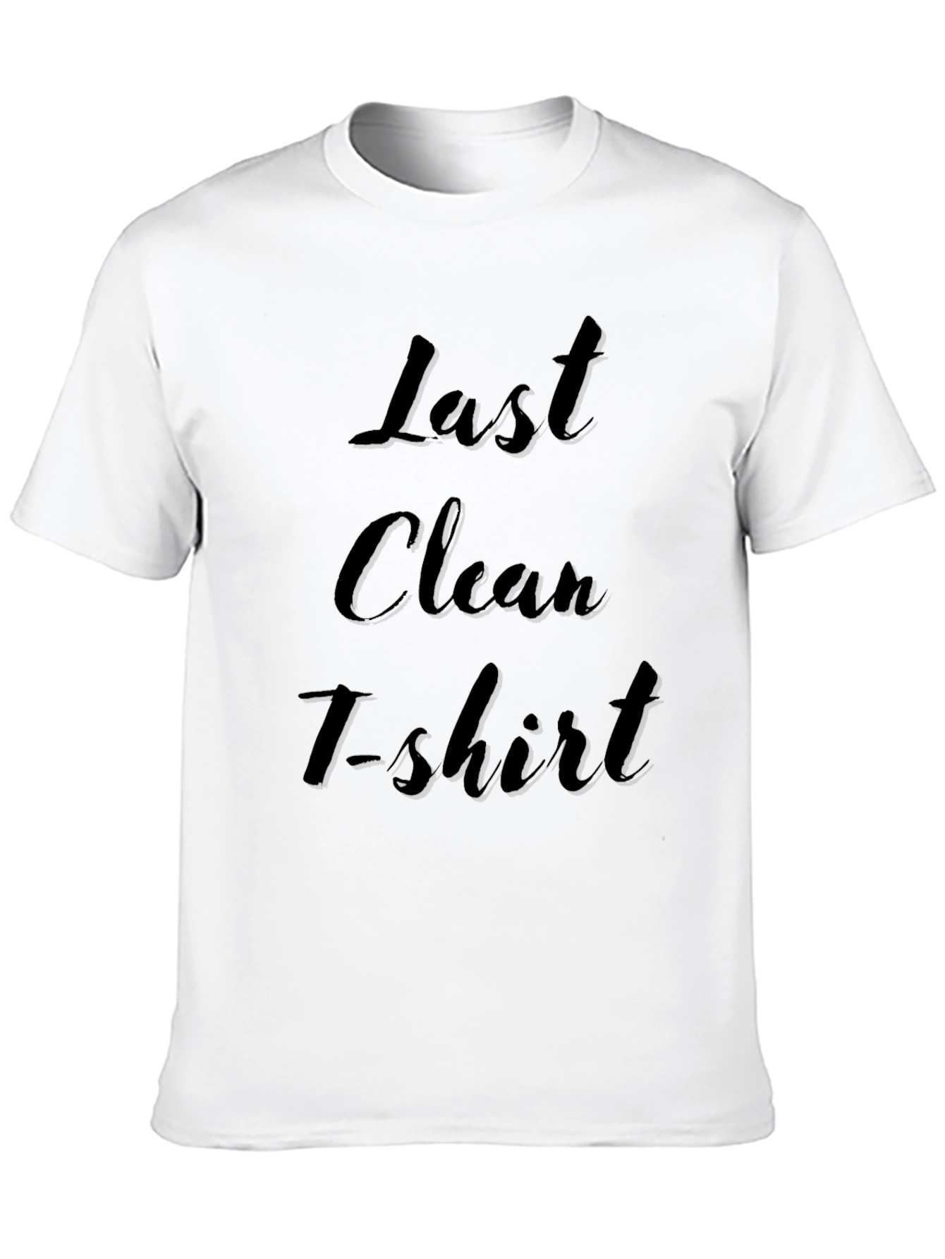 Black Last Clean T-Shirt - Funny Novelty Tee view 10